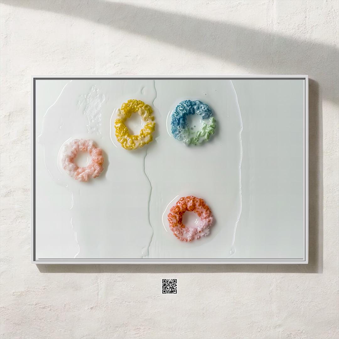 Colorful Cereal and Milk Immersive Live Art