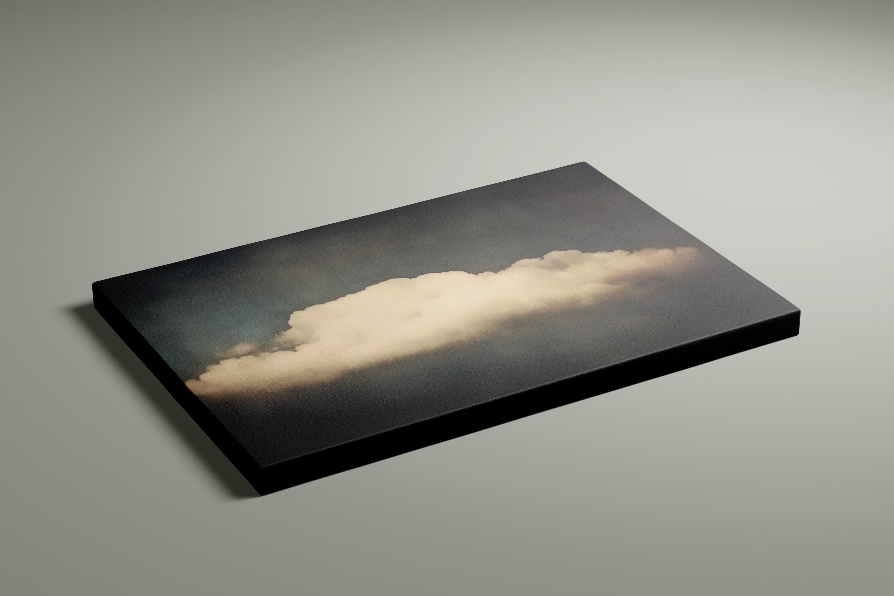 The Quiet Thought: Vintage Moody Cloud Art | Minimalist & Serene Wall Decor