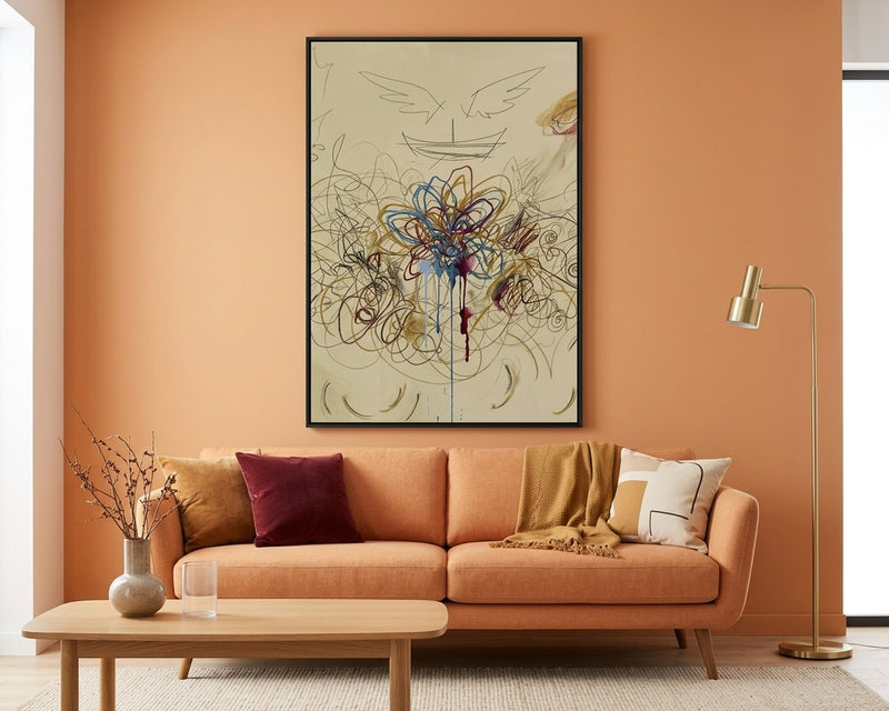 Abstract Scribble Art Print