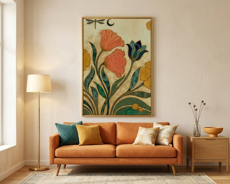 Art Nouveau Floral Print