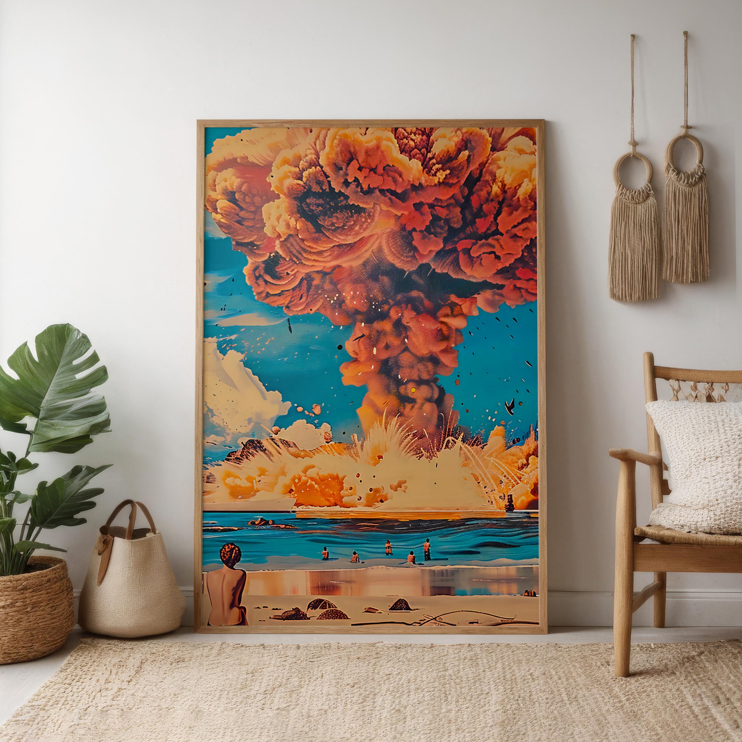 The Sublime Event: Cinematic Nuclear Cloud Canvas Art | Powerful & Thought-Provoking Wall Decor