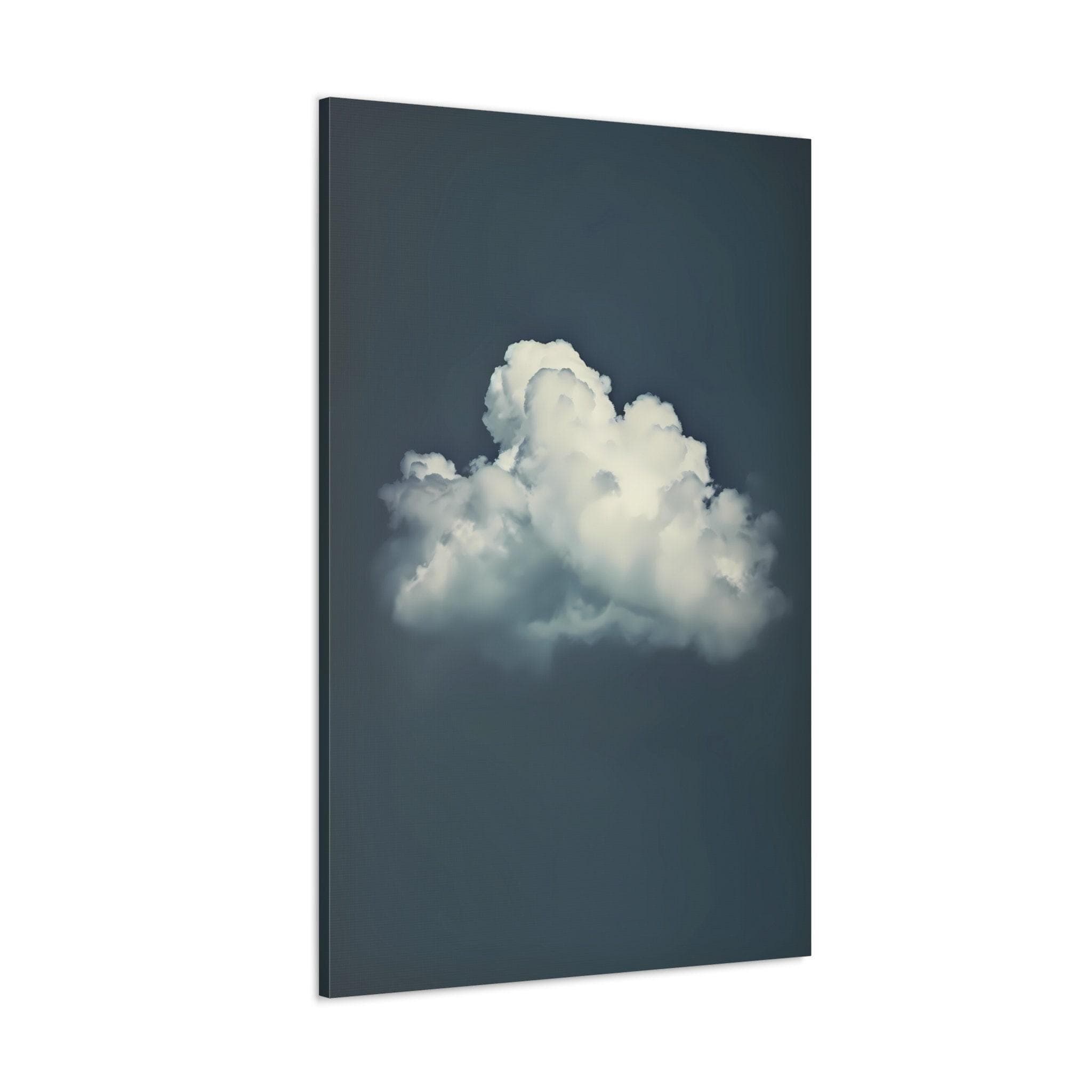 Moody Cloud Wall Art: Serene Blue Sky - Minimalist Home Decor