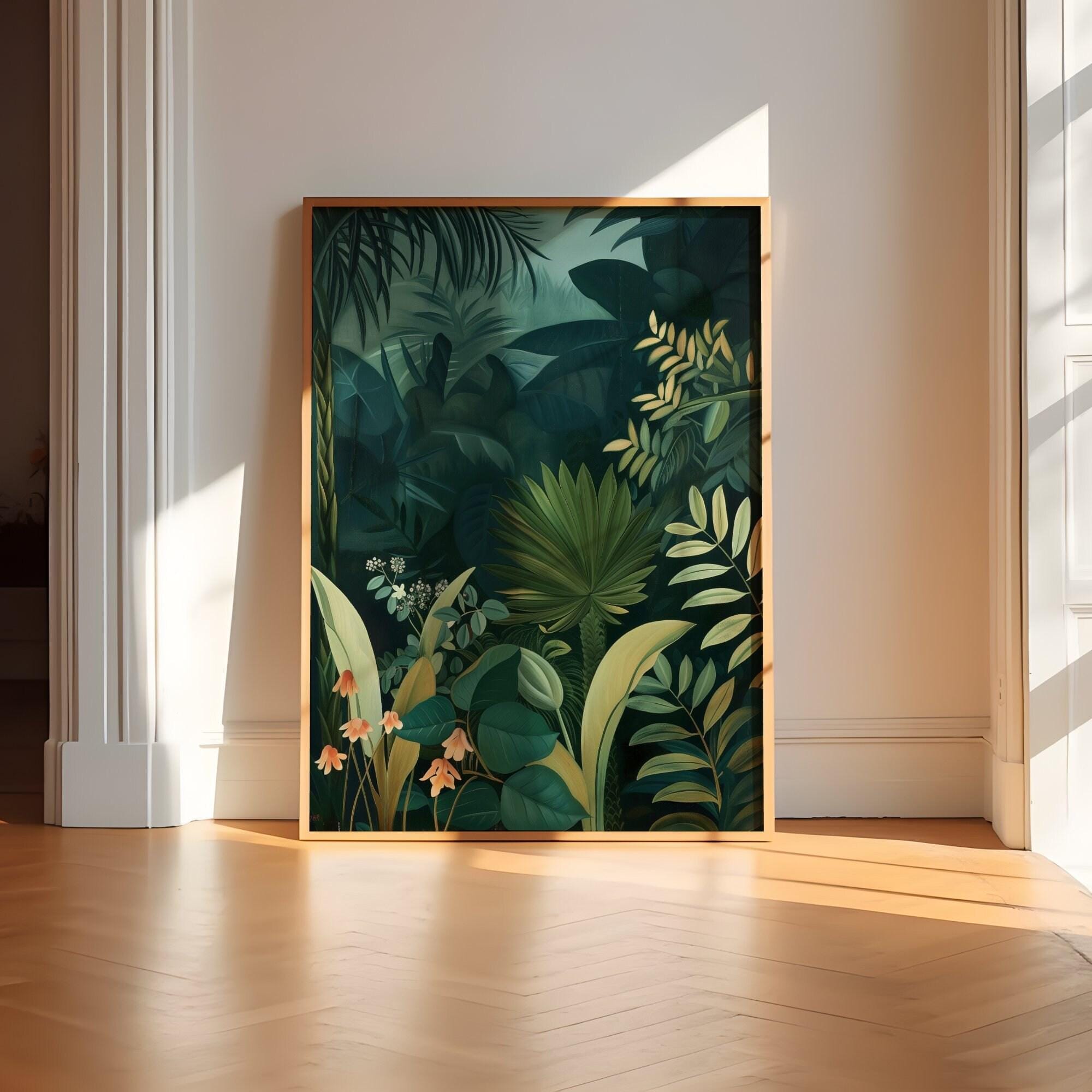 Minimalist Green Abstract Art: Large Arch Painting for Modern Walls