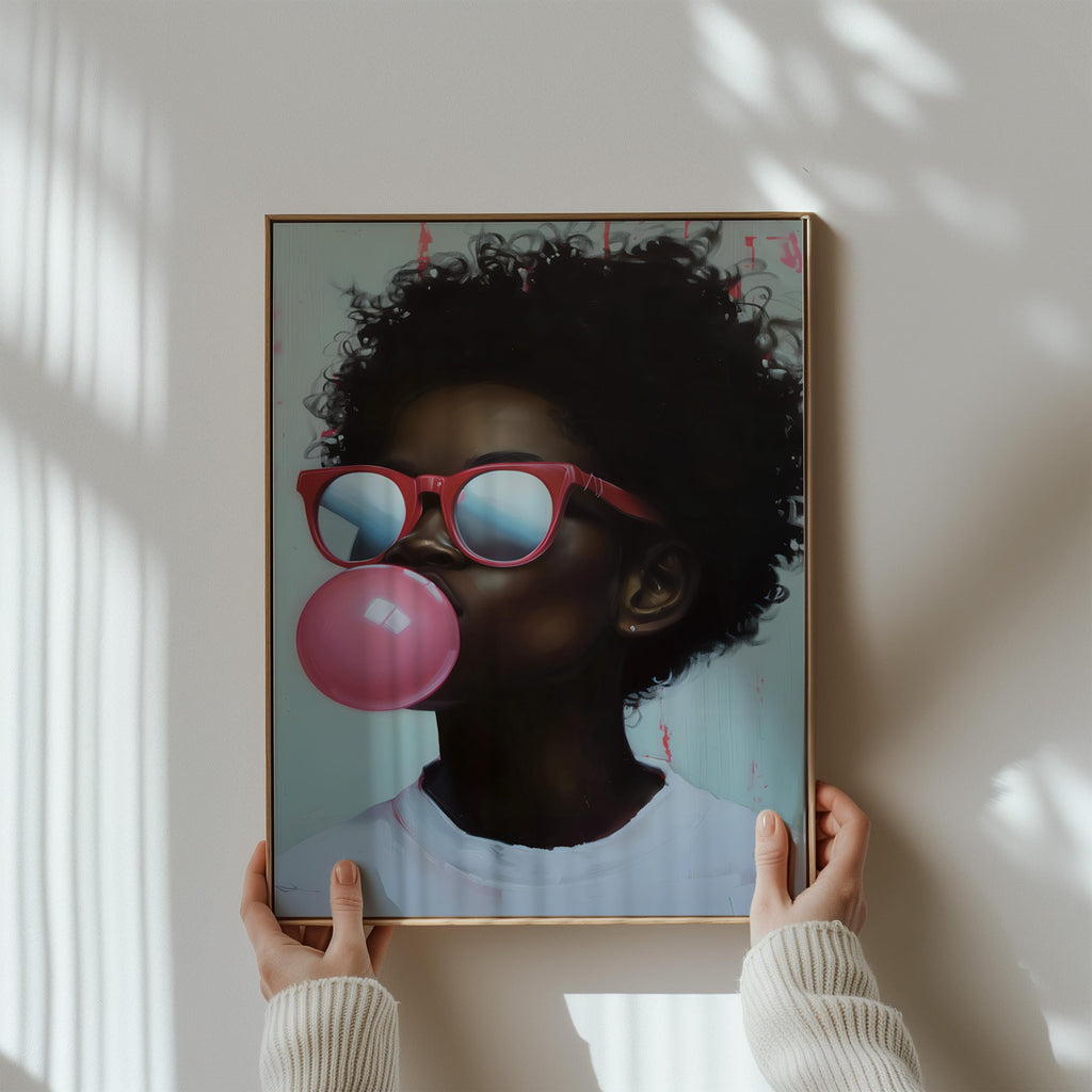 Bold Identity: Vibrant African American Portrait Art | Modern & Empowering Wall Decor