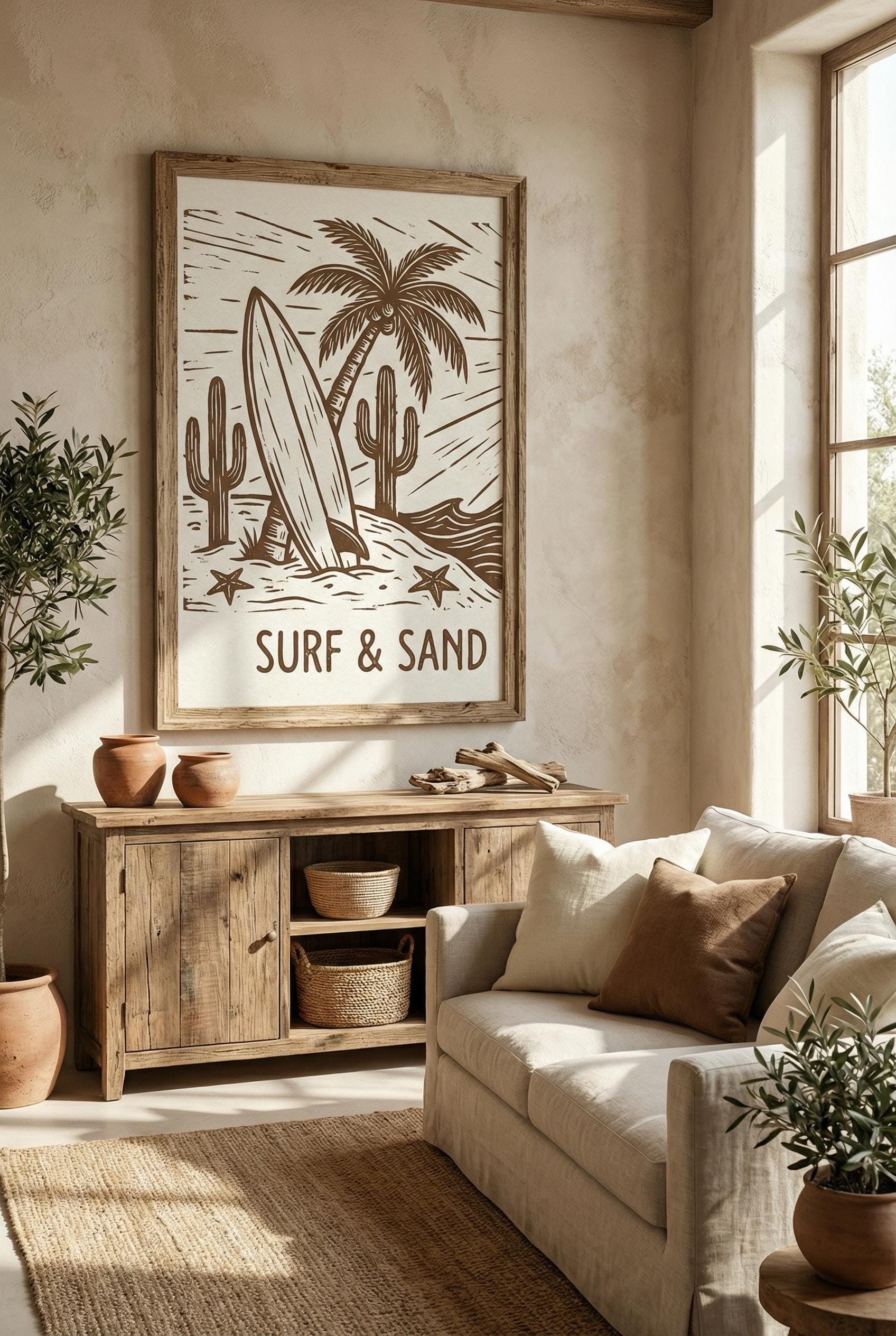 Beach Wall Art Print: Coastal Vibes (Matte, Canvas, or Framed)