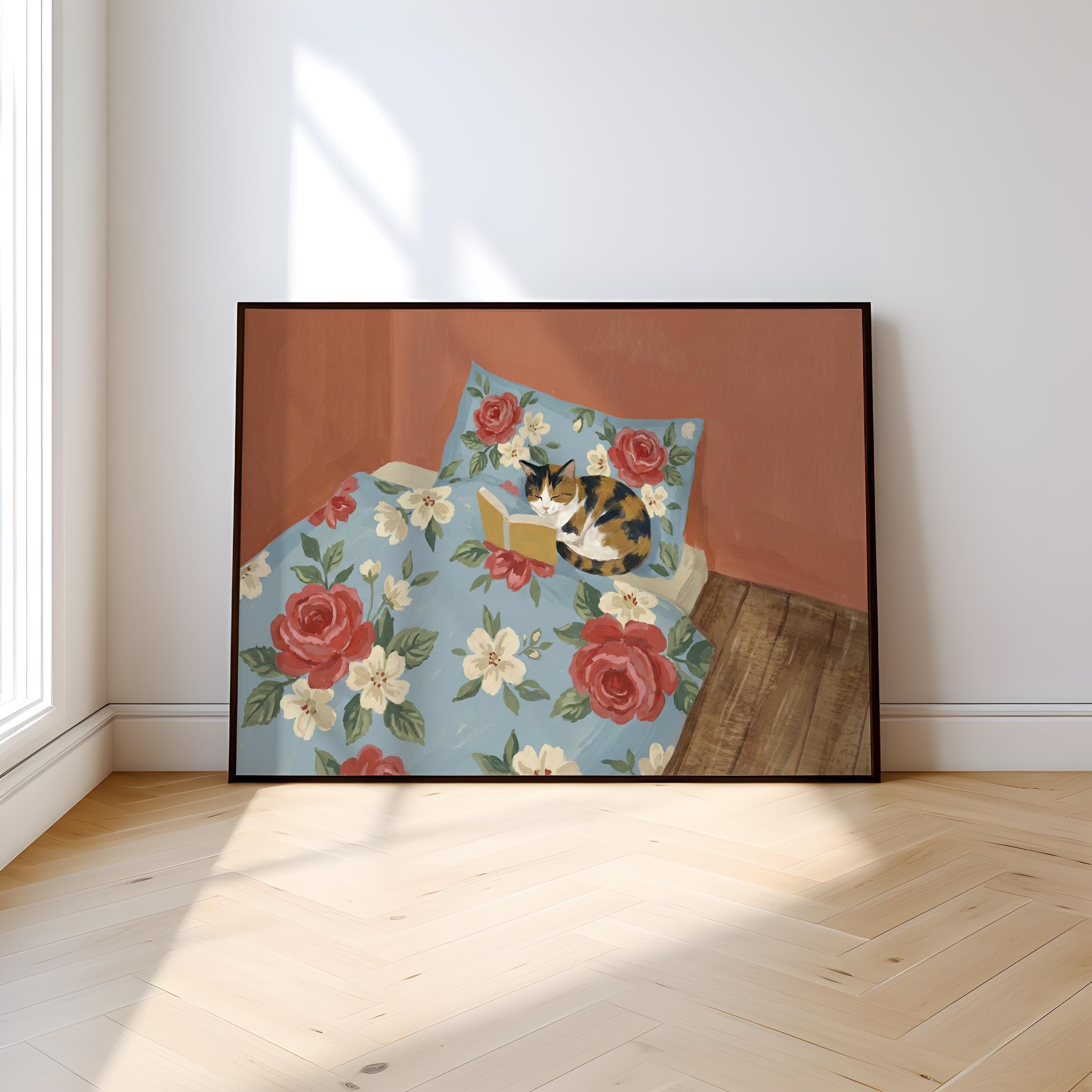 Red Panda Sushi Date Print, Cute Foodie Art (Multiple Sizes)