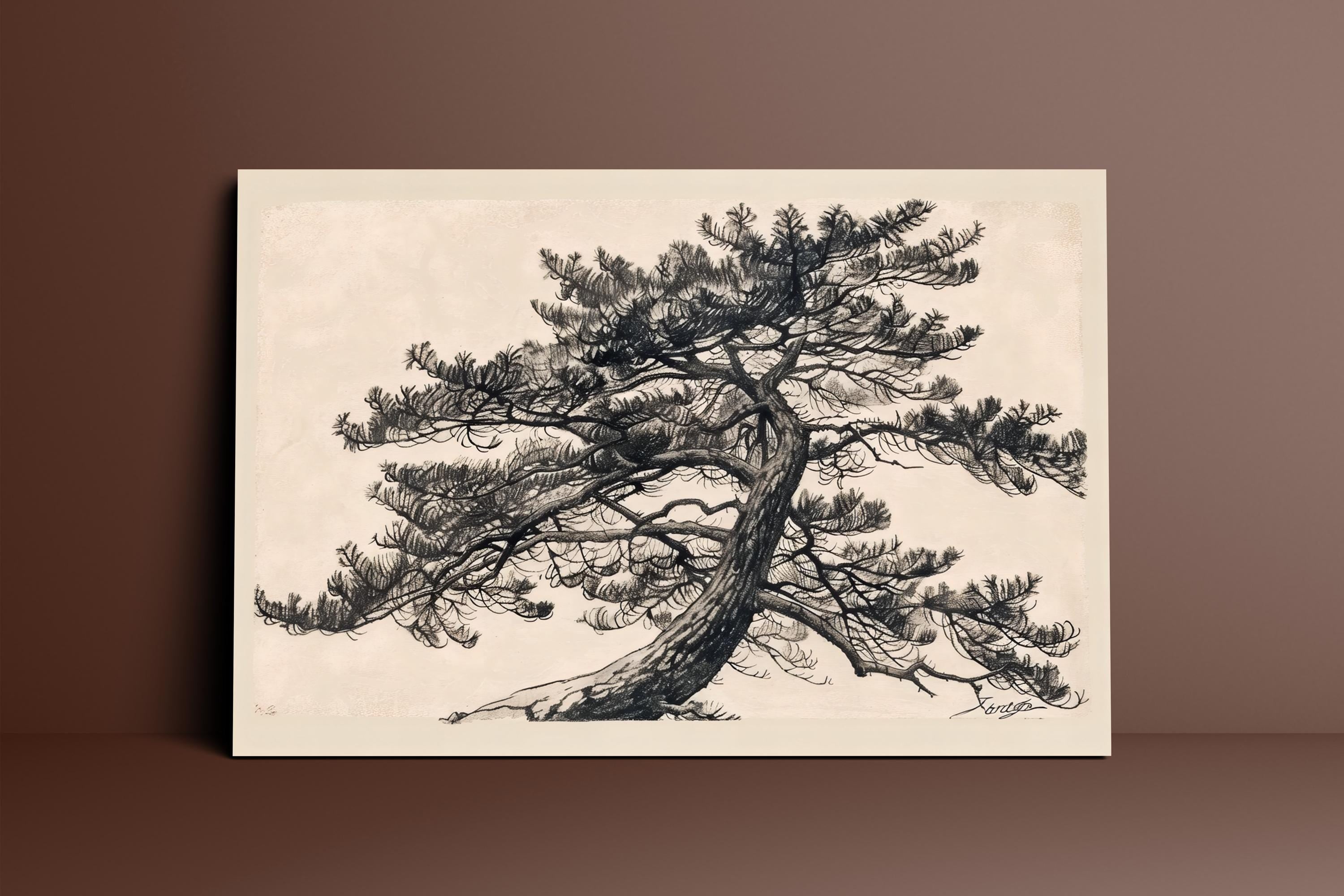 The Geisha's Gaze: Elegant Japanese Woman Portrait | Traditional Floral Art Decor