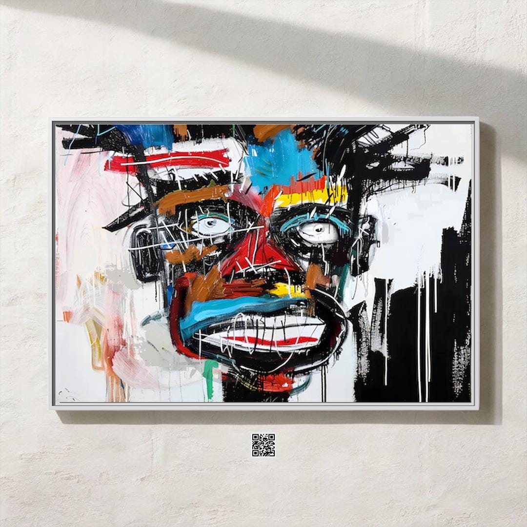 The All-Seeing: Vibrant Abstract Expressionist Eye Painting | Modern & Colorful Wall Art