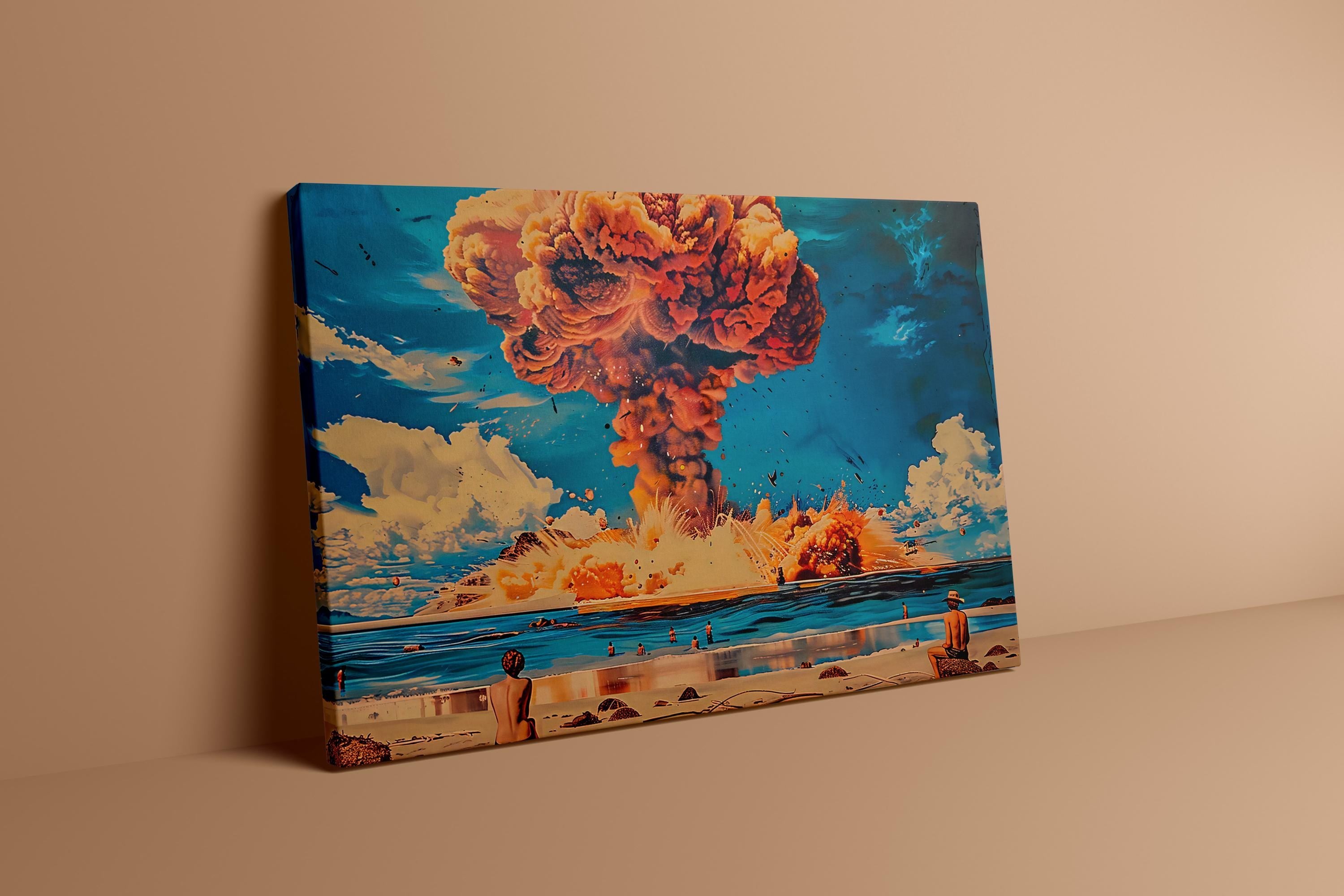 The Sublime Event: Cinematic Nuclear Cloud Canvas Art | Powerful & Thought-Provoking Wall Decor