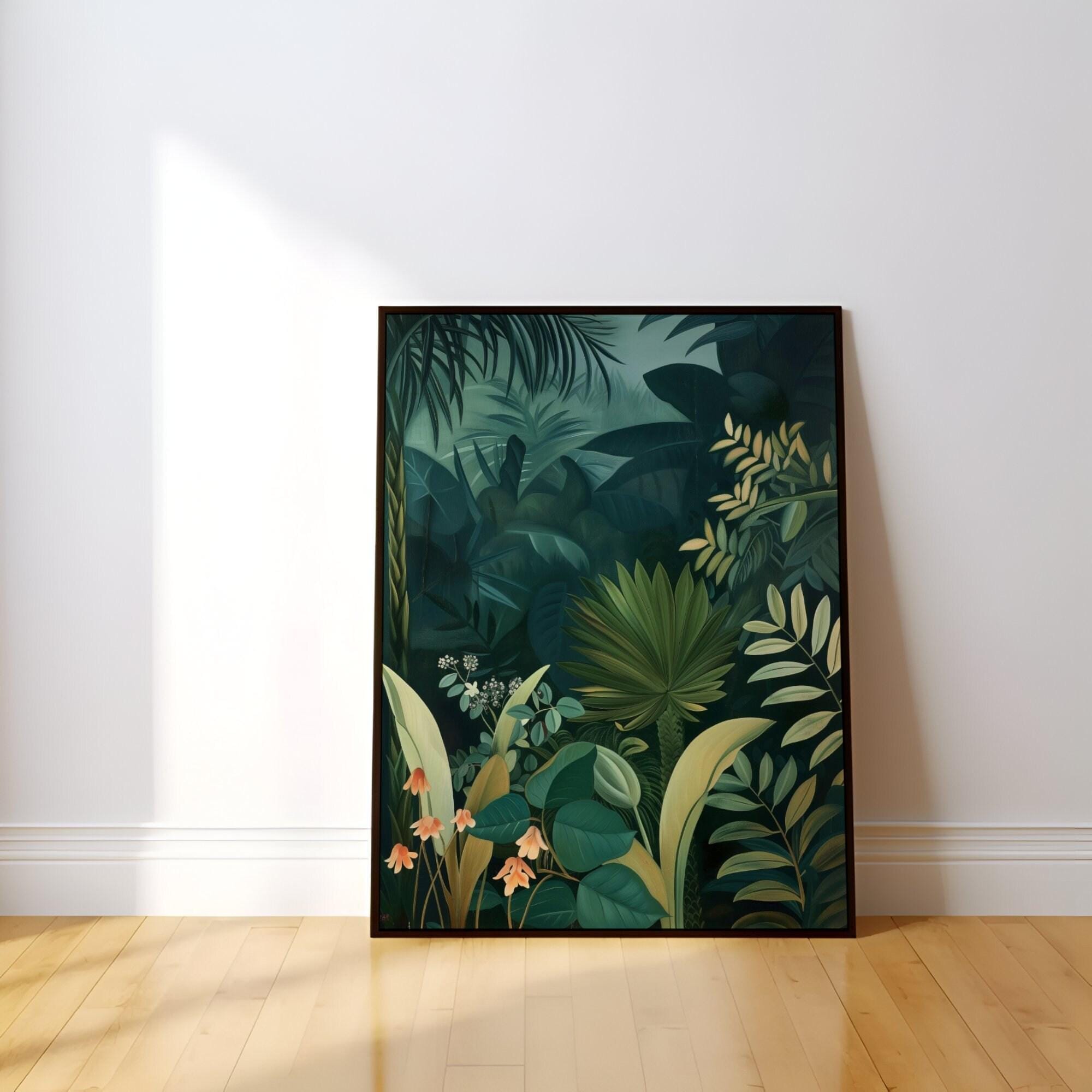 Minimalist Green Abstract Art: Large Arch Painting for Modern Walls