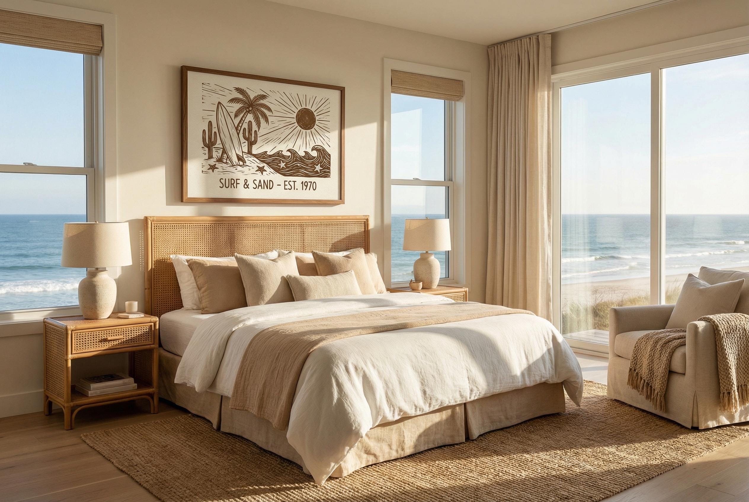 Beach Wall Art Print: Coastal Vibes (Matte, Canvas, or Framed)