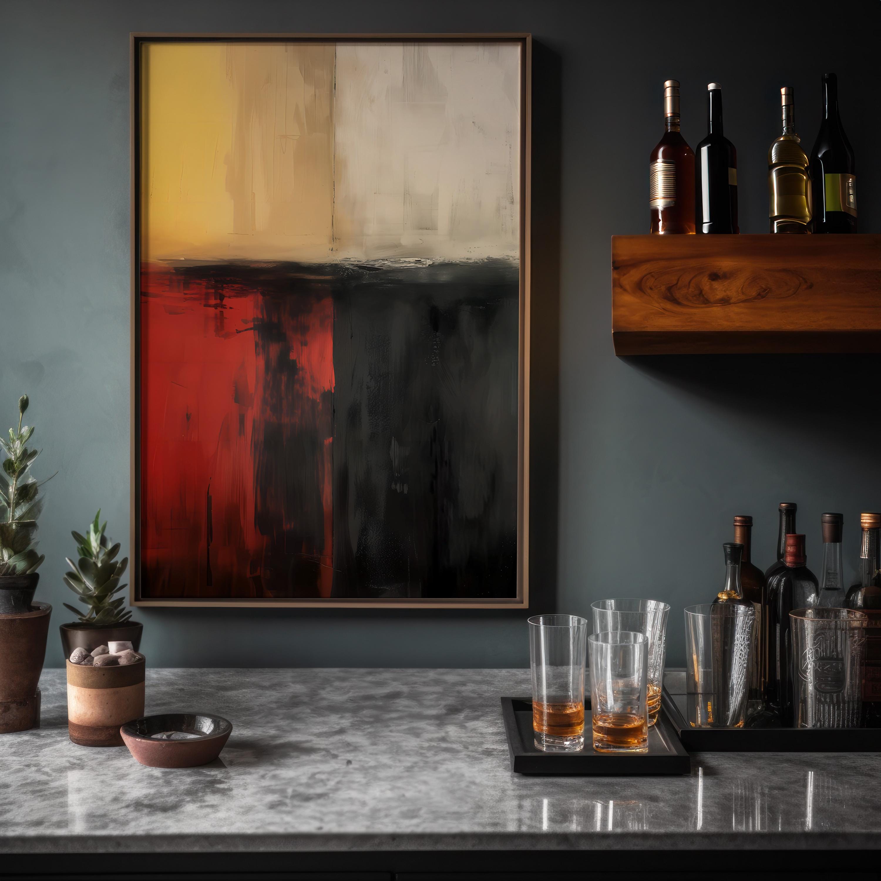 Abstract Elegance: Minimalist Wood Sign Art | Modern Geometric & Organic Wall Decor