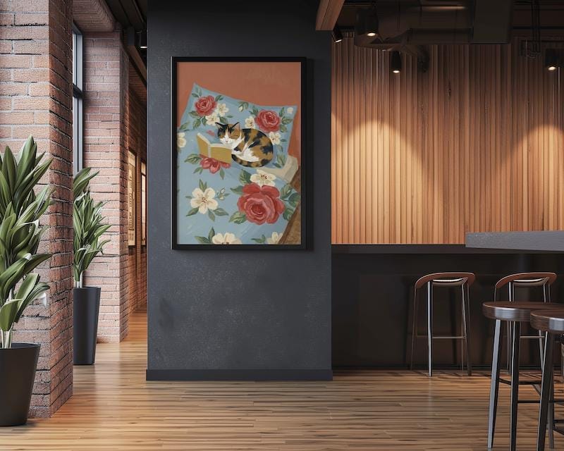 Red Panda Sushi Date Print, Cute Foodie Art (Multiple Sizes)