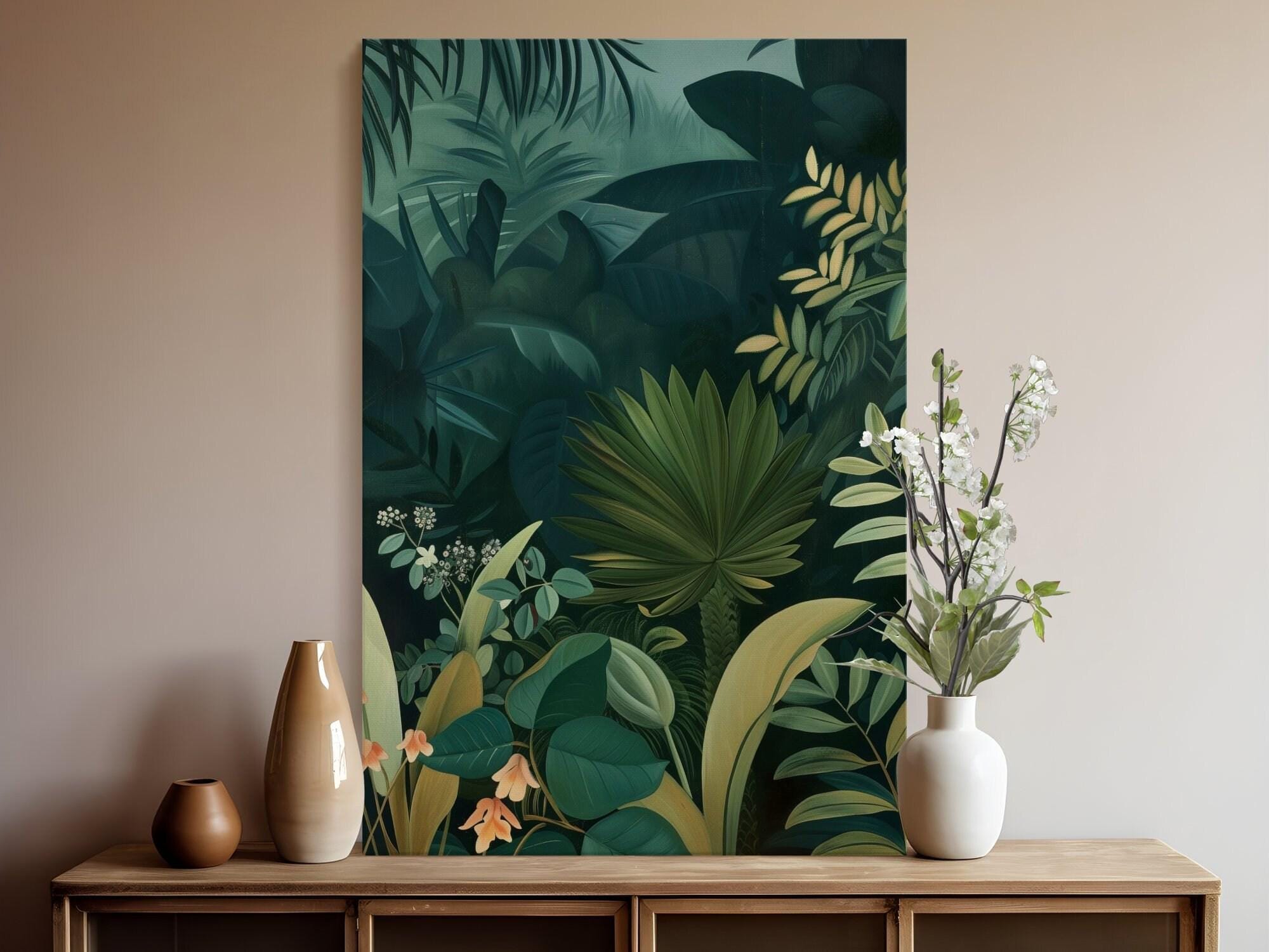 Minimalist Green Abstract Art: Large Arch Painting for Modern Walls