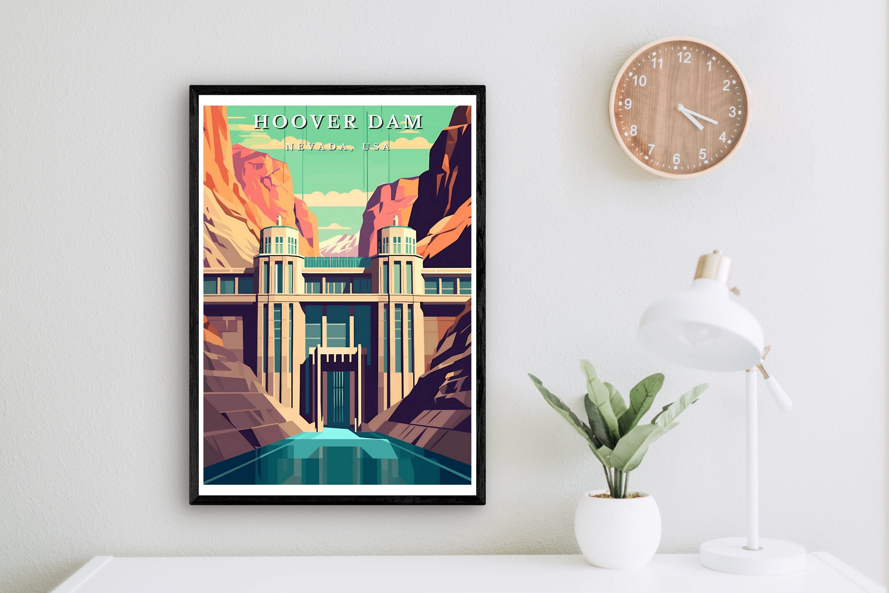 The Great Wall: Hoover Dam Engineering Art Print | American Landmark & Architectural Decor