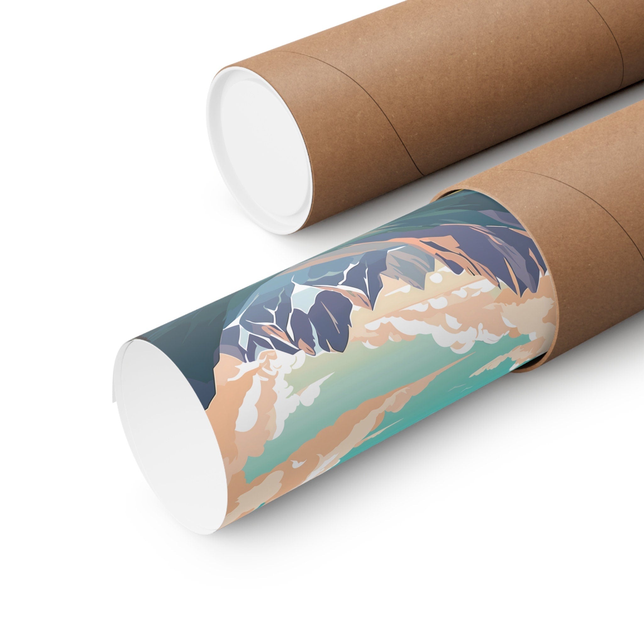 The Great Divide: Majestic Rocky Mountain Landscape Art | Untamed Wilderness & Serene Lake Decor