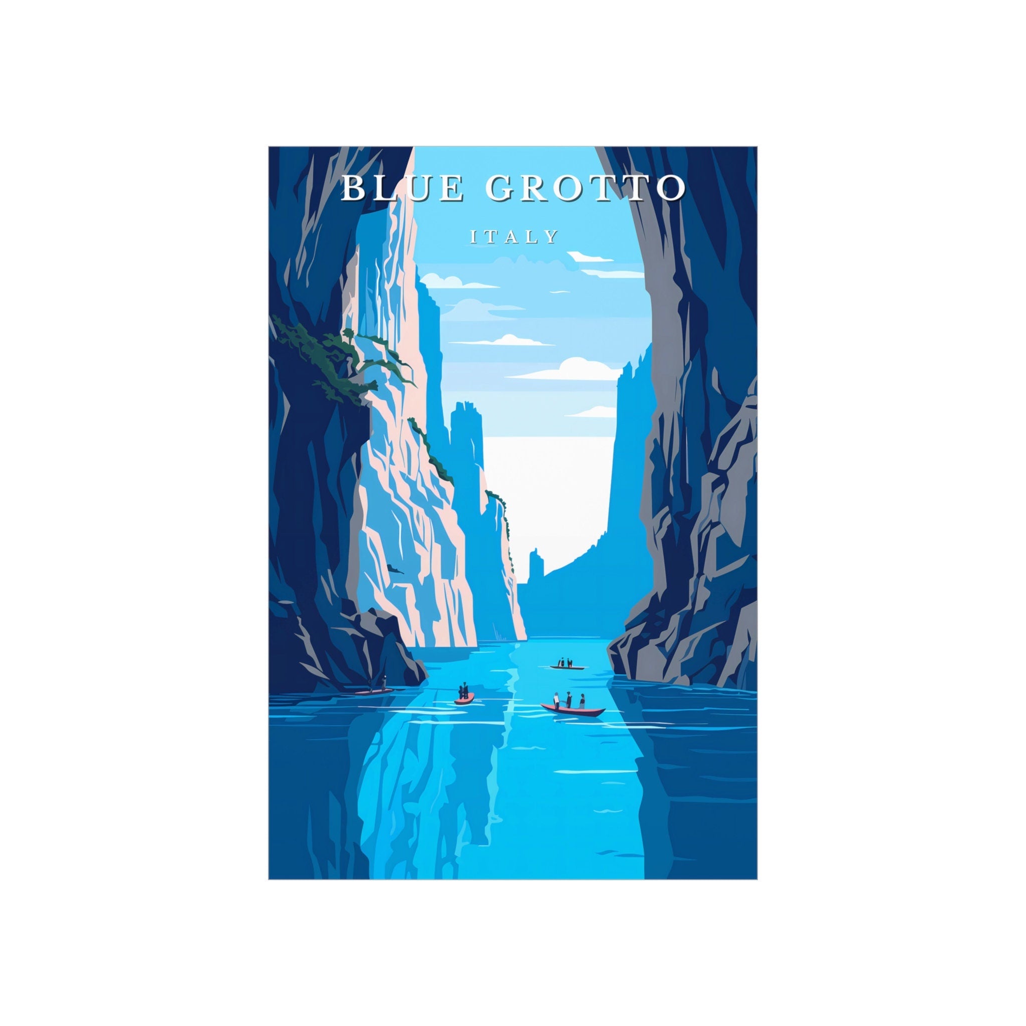 Blue Grotto Italy Travel Wall Art