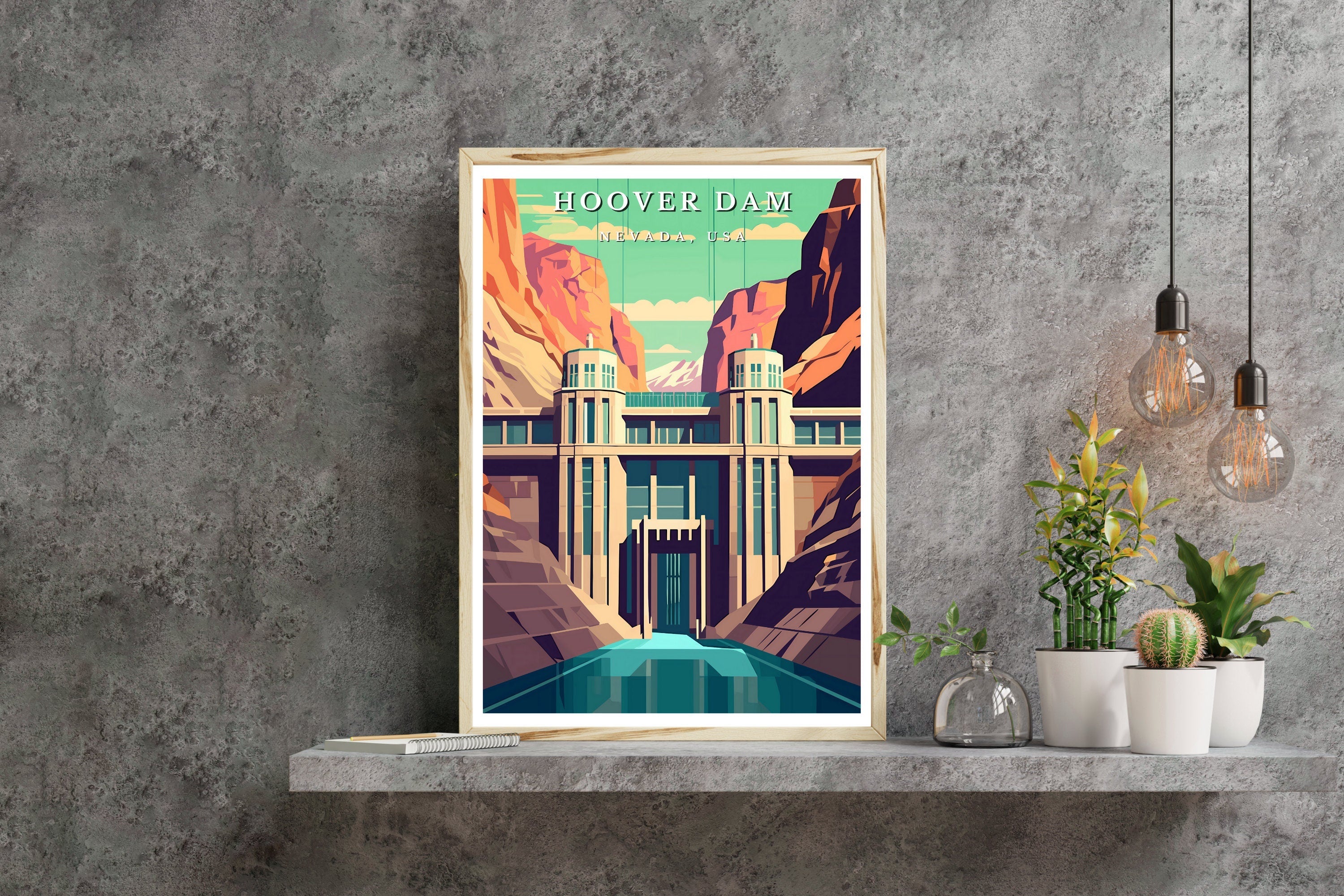 The Great Wall: Hoover Dam Engineering Art Print | American Landmark & Architectural Decor