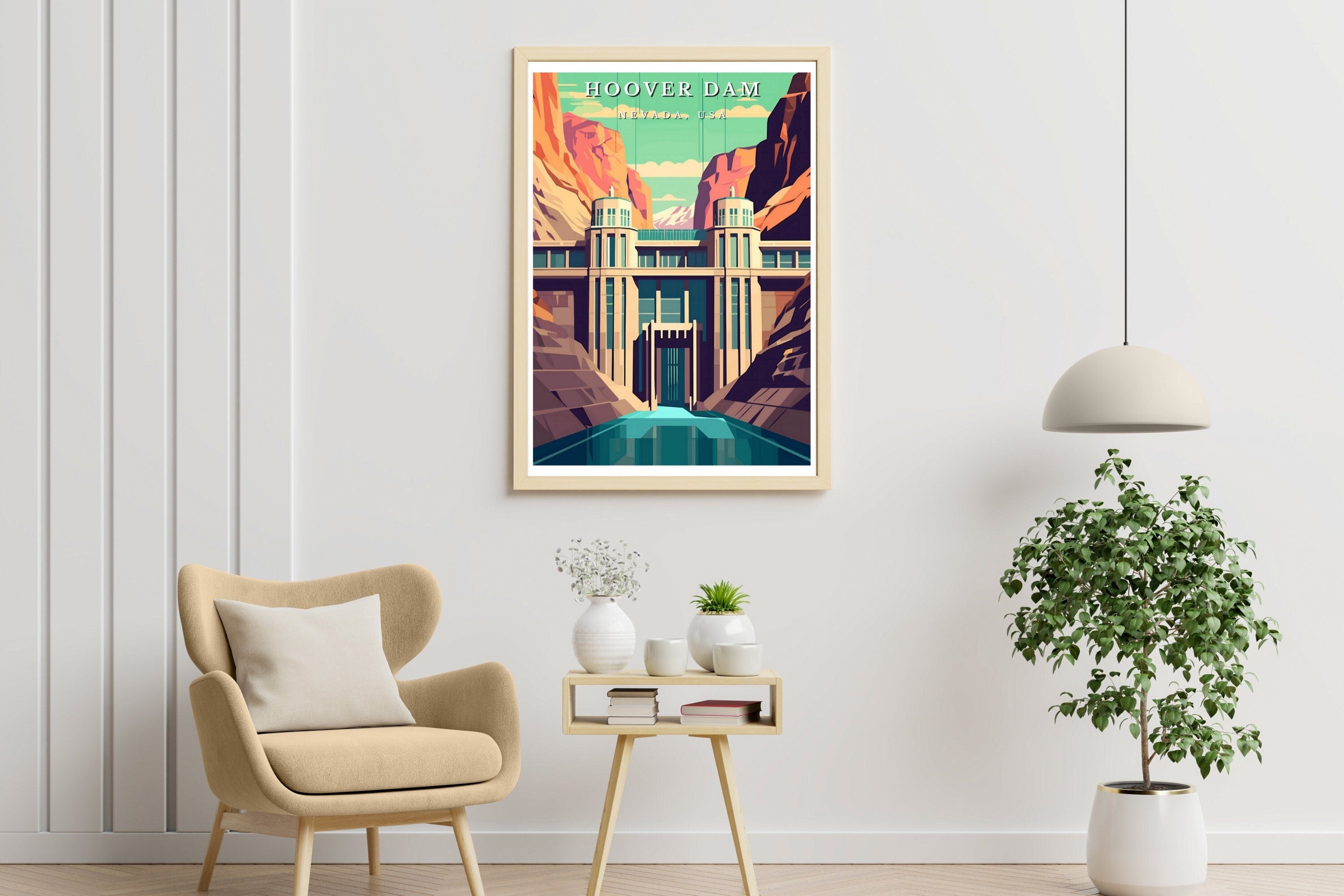 The Great Wall: Hoover Dam Engineering Art Print | American Landmark & Architectural Decor
