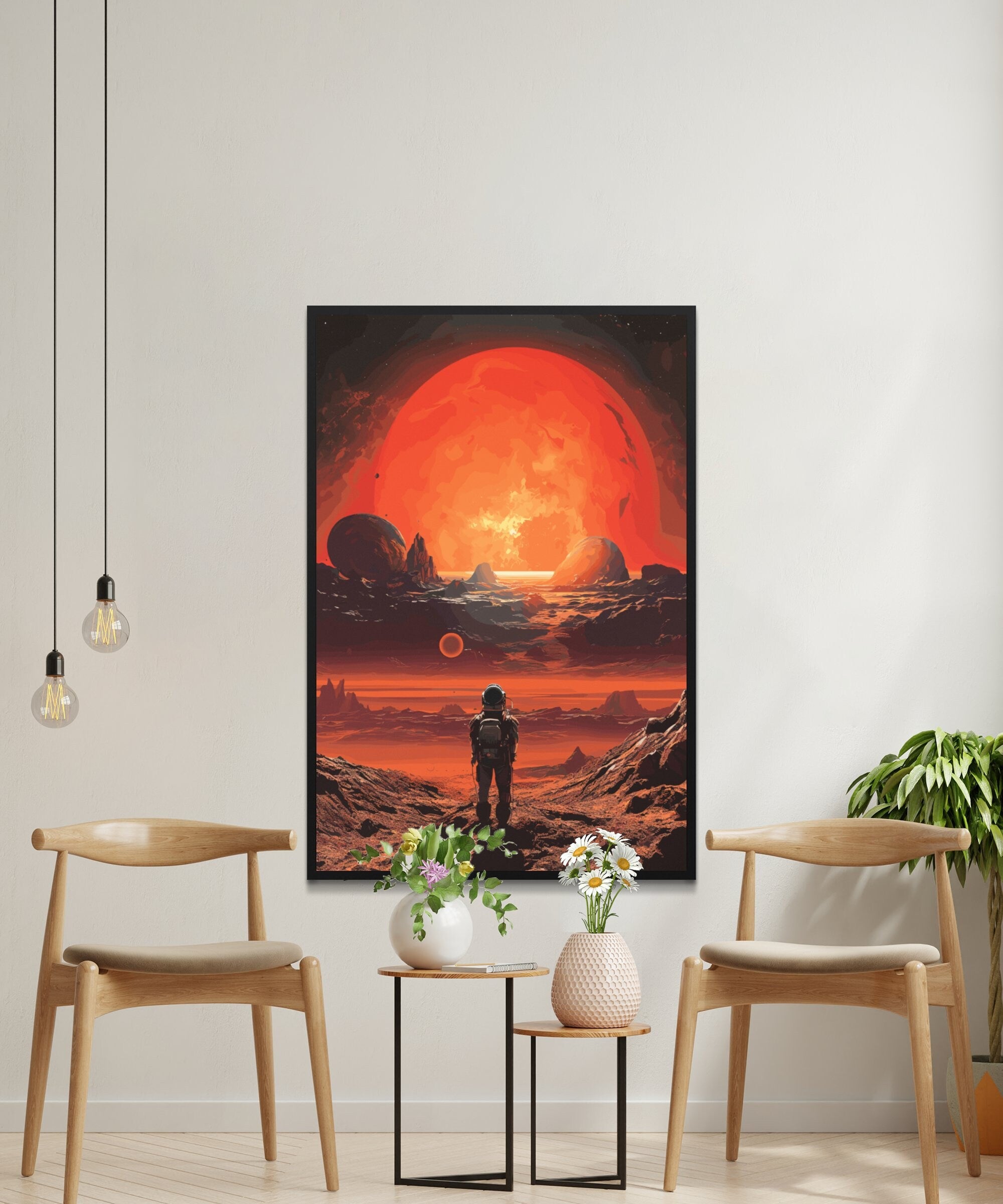 Planet X Views, Wall Art, Vintage, Retro Futurism Art, Wallpaper, Sci-Fi Collage Art, Space Art, Modern Art, Retro Art, Wall Art, Cosmic Art