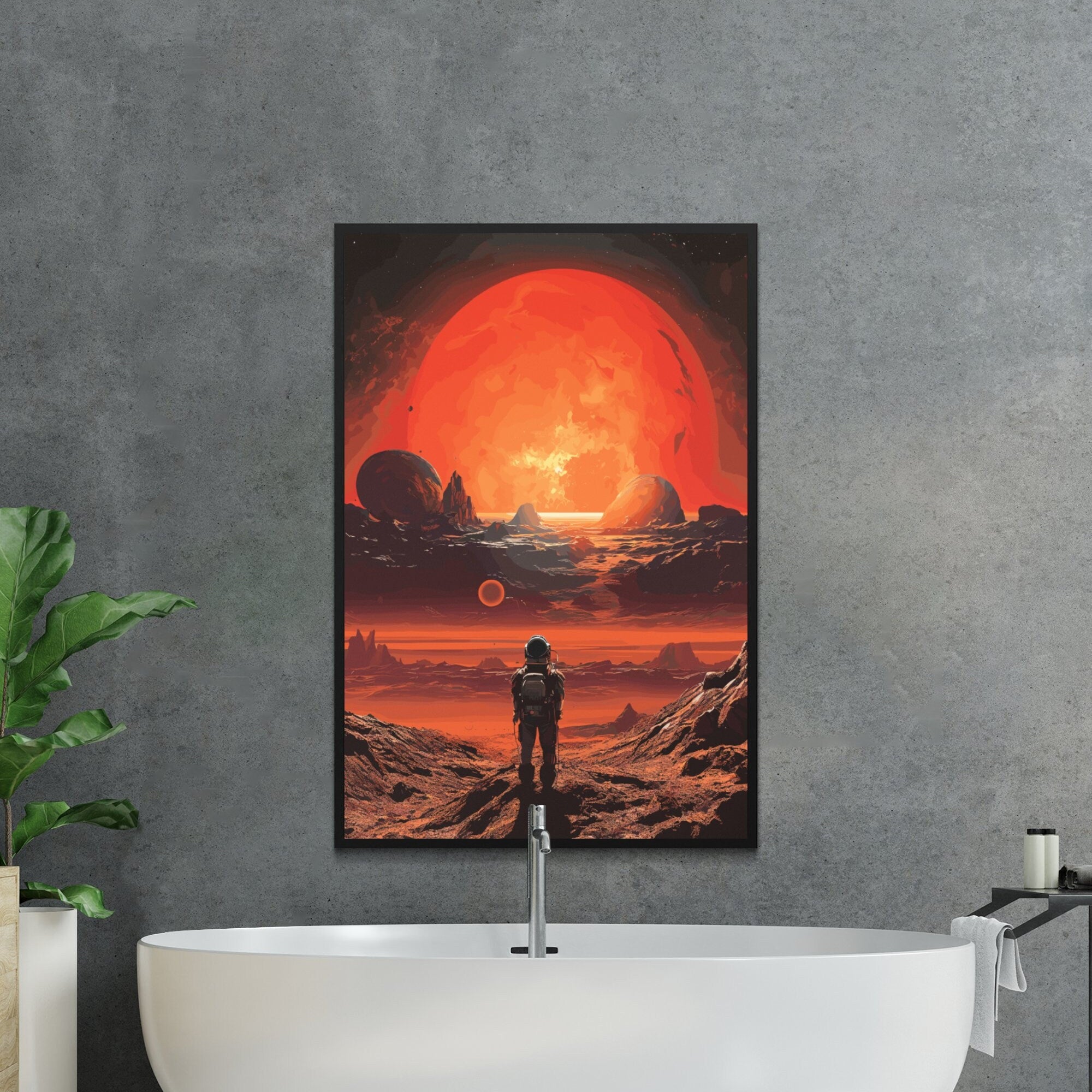 Planet X Views, Wall Art, Vintage, Retro Futurism Art, Wallpaper, Sci-Fi Collage Art, Space Art, Modern Art, Retro Art, Wall Art, Cosmic Art