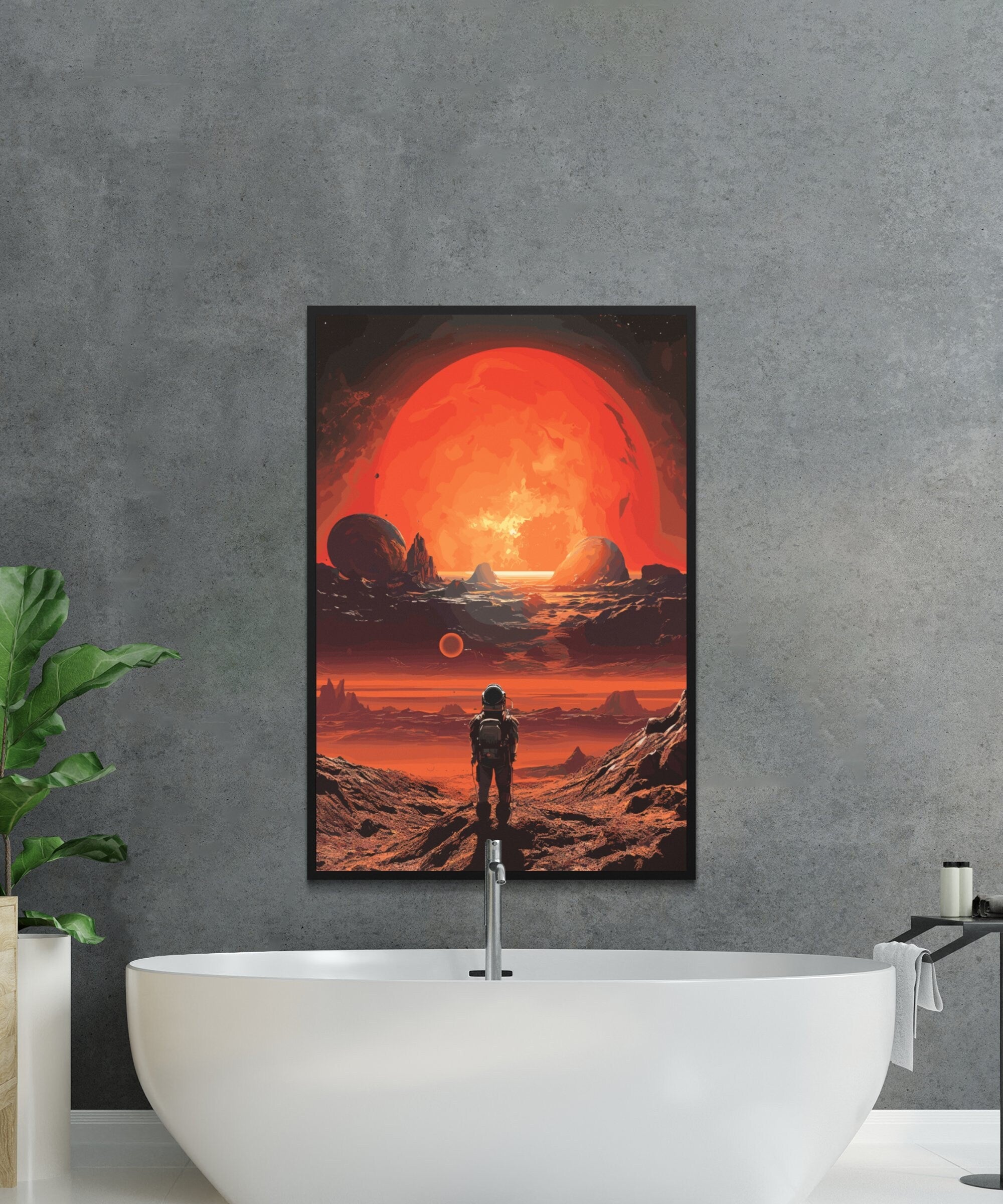 Planet X Views, Wall Art, Vintage, Retro Futurism Art, Wallpaper, Sci-Fi Collage Art, Space Art, Modern Art, Retro Art, Wall Art, Cosmic Art