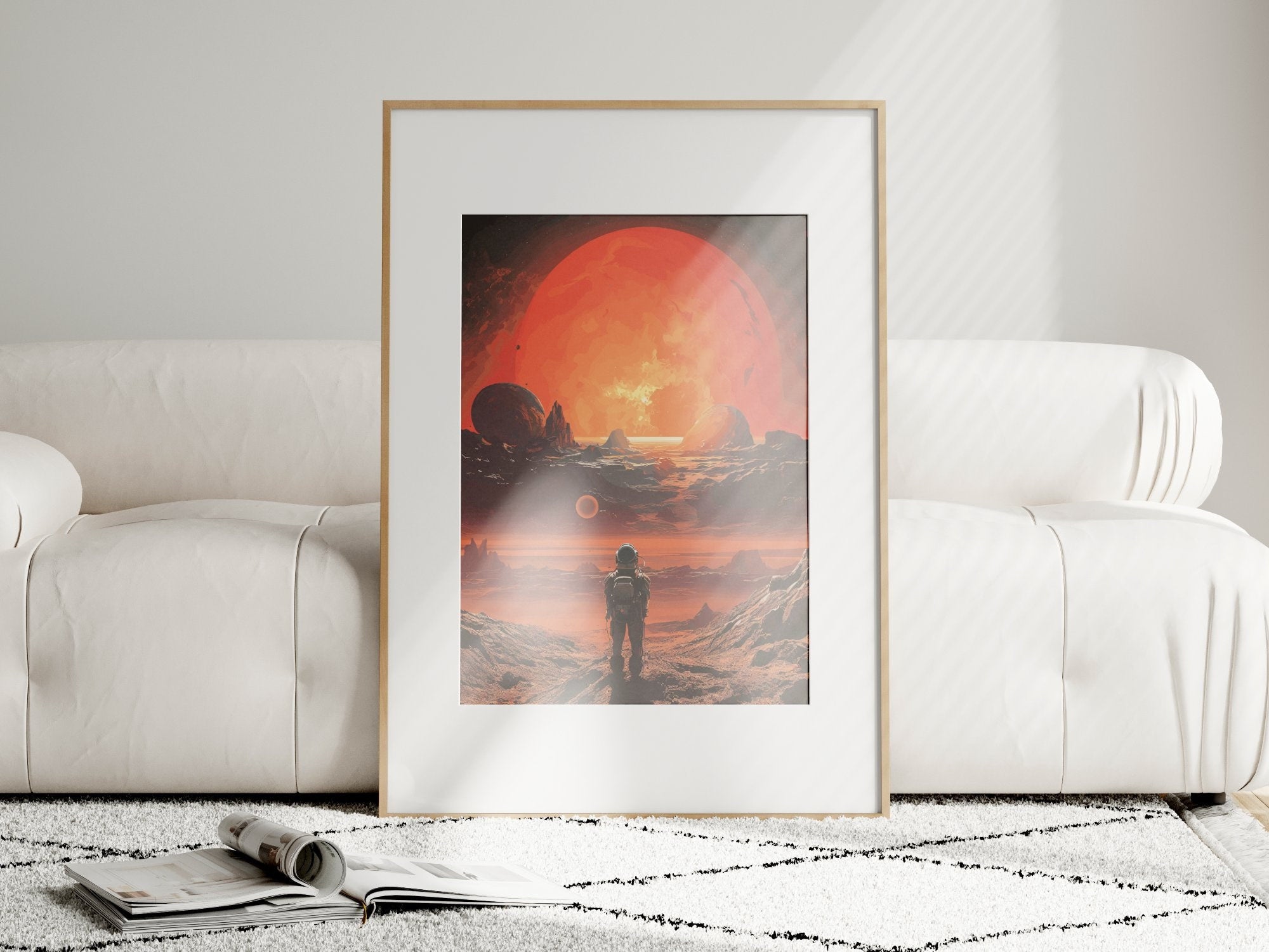 Planet X Views, Wall Art, Vintage, Retro Futurism Art, Wallpaper, Sci-Fi Collage Art, Space Art, Modern Art, Retro Art, Wall Art, Cosmic Art