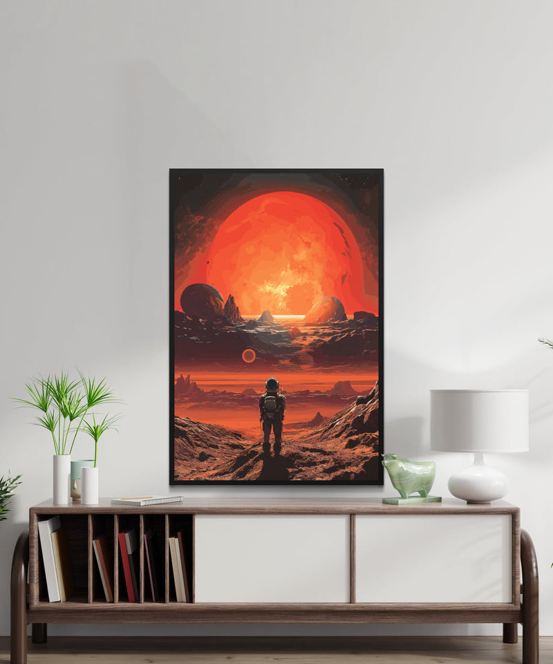Vintage Sci-Fi Collage Art – Planet X Retro-Futuristic Wall Decor & Cosmic Wonder