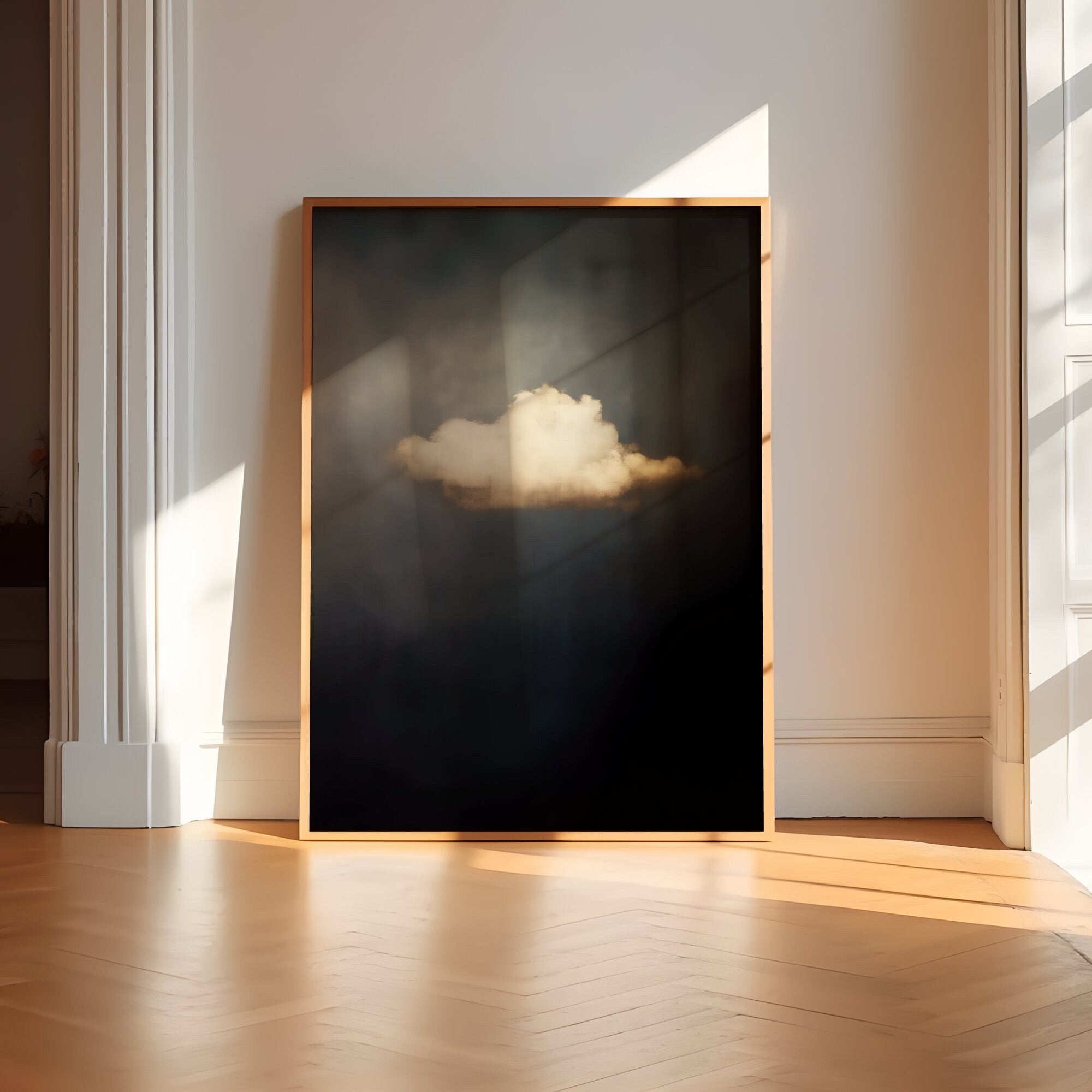 Vintage Moody Clouds Interactive Wall Art