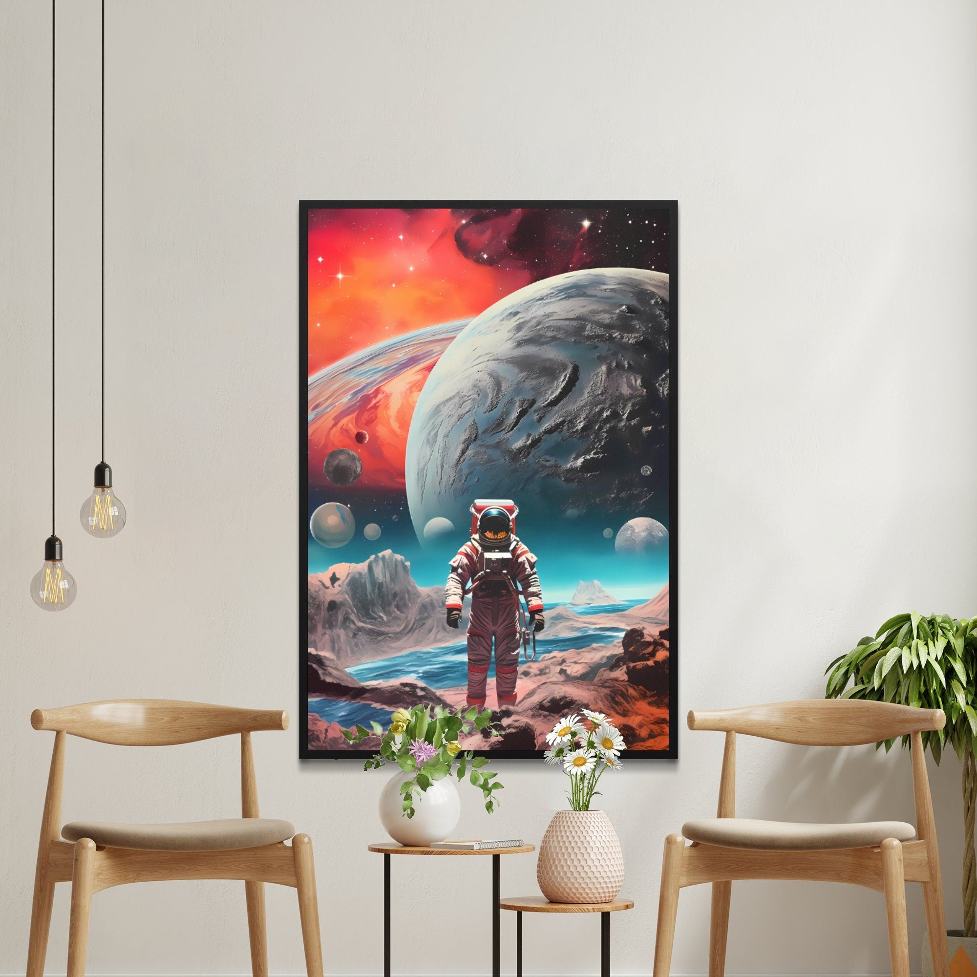 Astronaut's Alien Expedition Interactive Wall Art