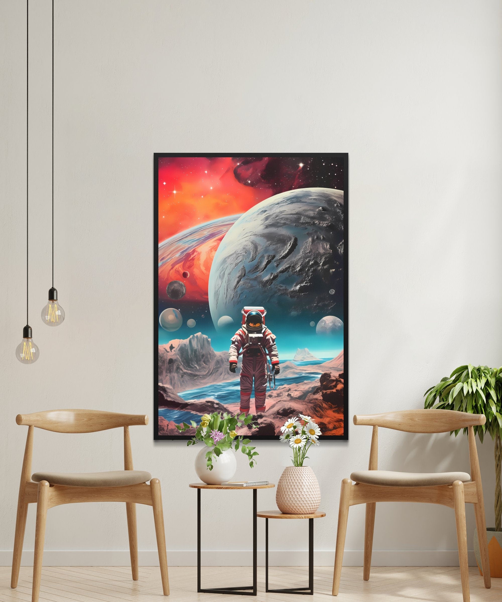 Astronaut's Alien Expedition Interactive Wall Art