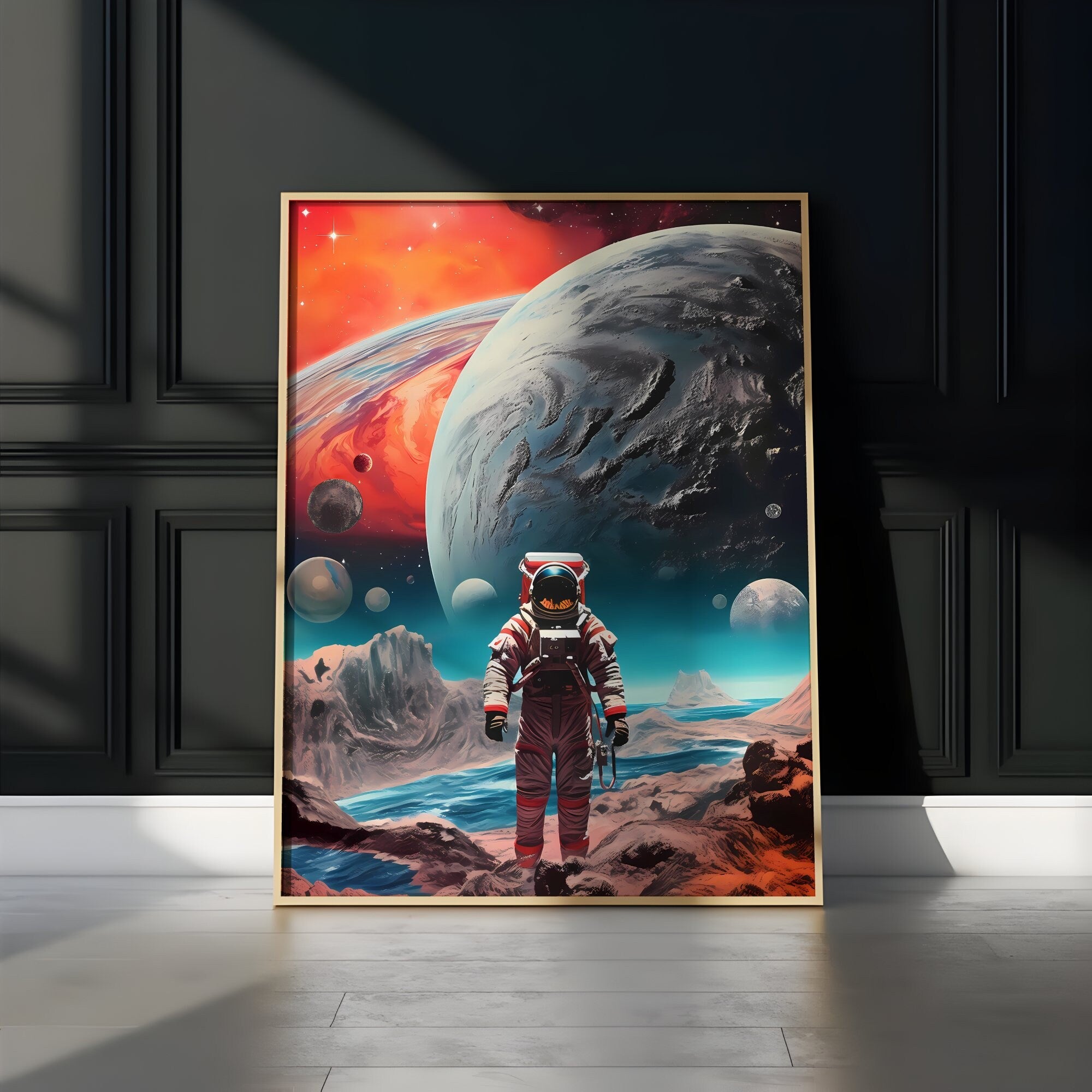 Astronaut's Alien Expedition Interactive Wall Art