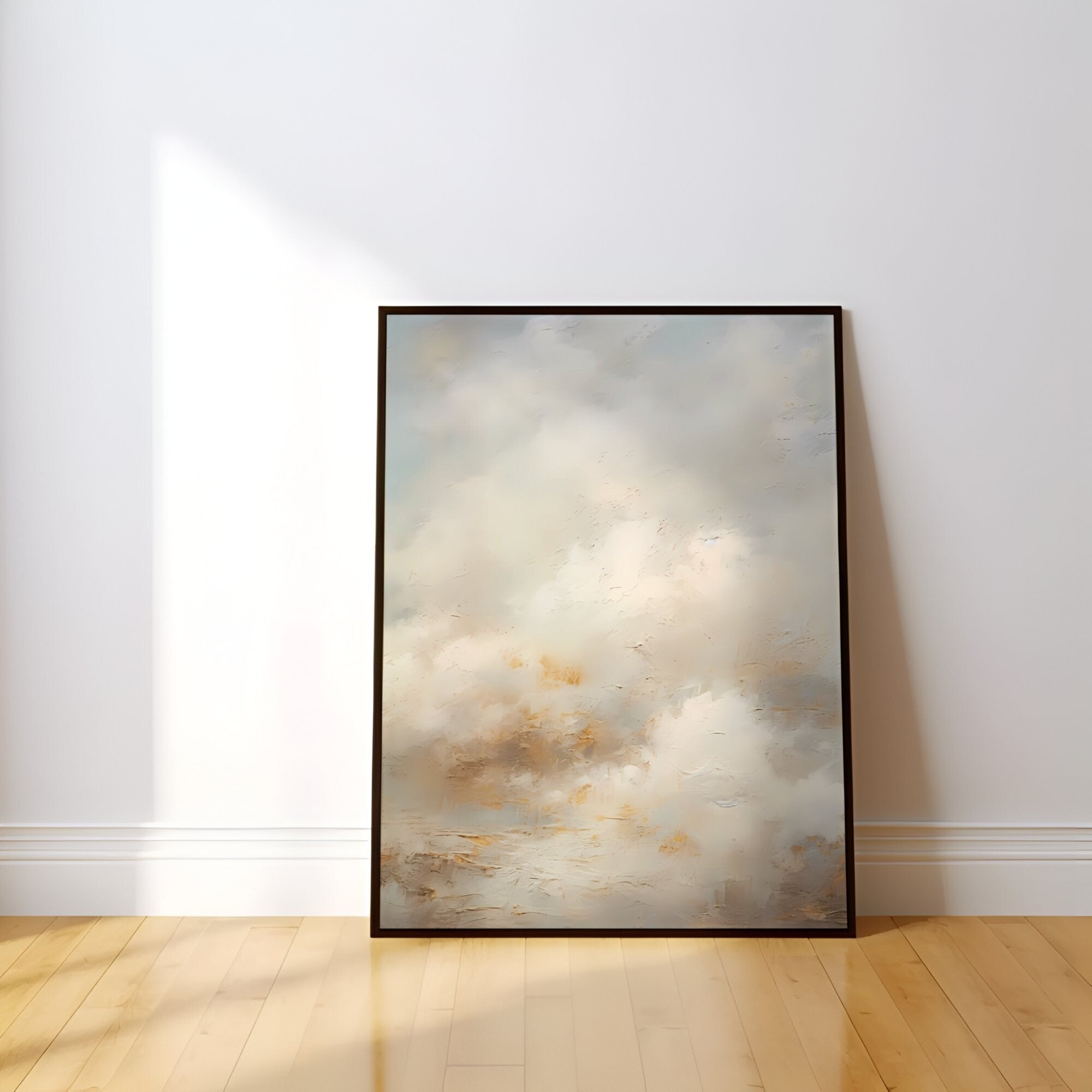 Clouds and Wind Minimalist Sky Interactive Wall Art