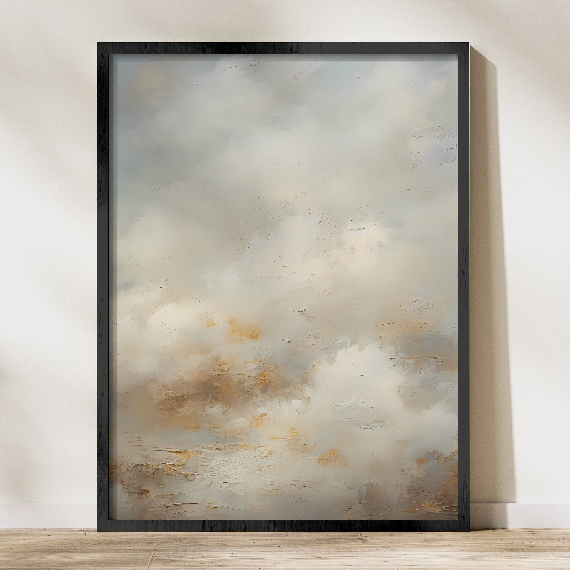 Clouds and Wind Minimalist Sky Interactive Wall Art