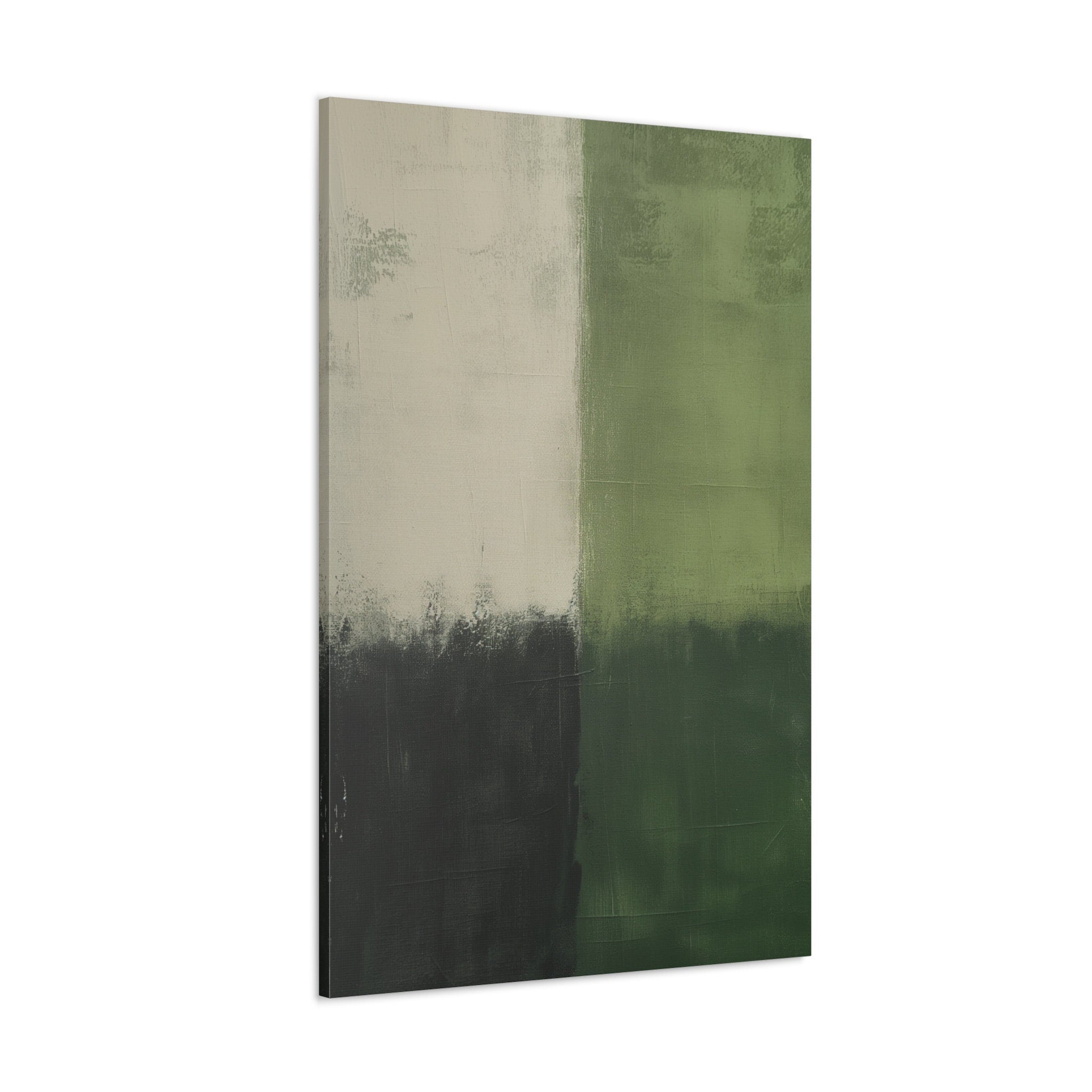 Sage Green Abstract Minimalist Green & Black Minimalist Interactive Wall Art