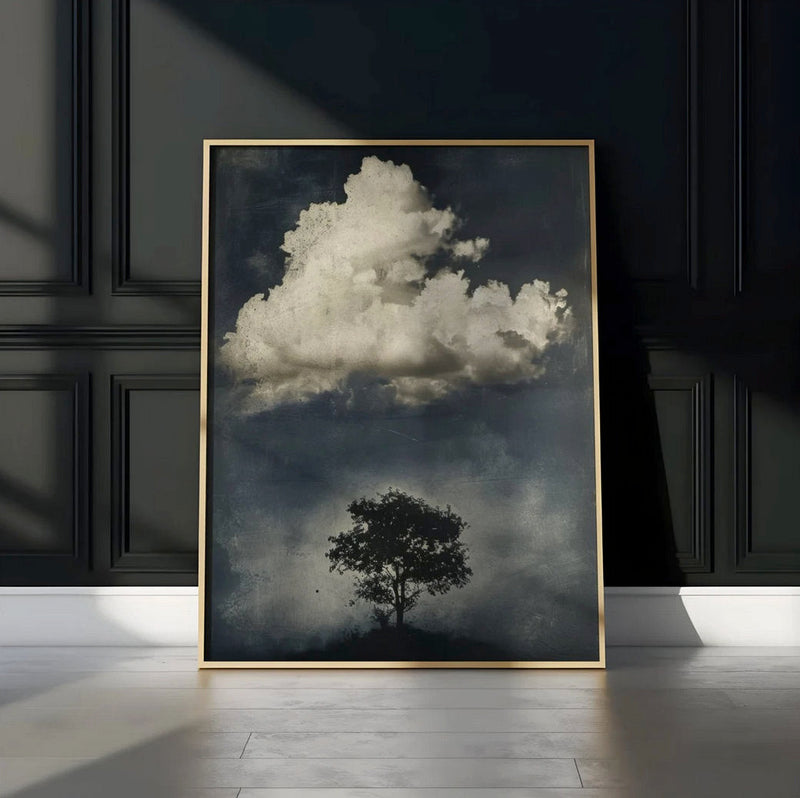 Vintage Cloud Art - Moody Sky Art | Minimalist Wall Decor & Timeless Poster