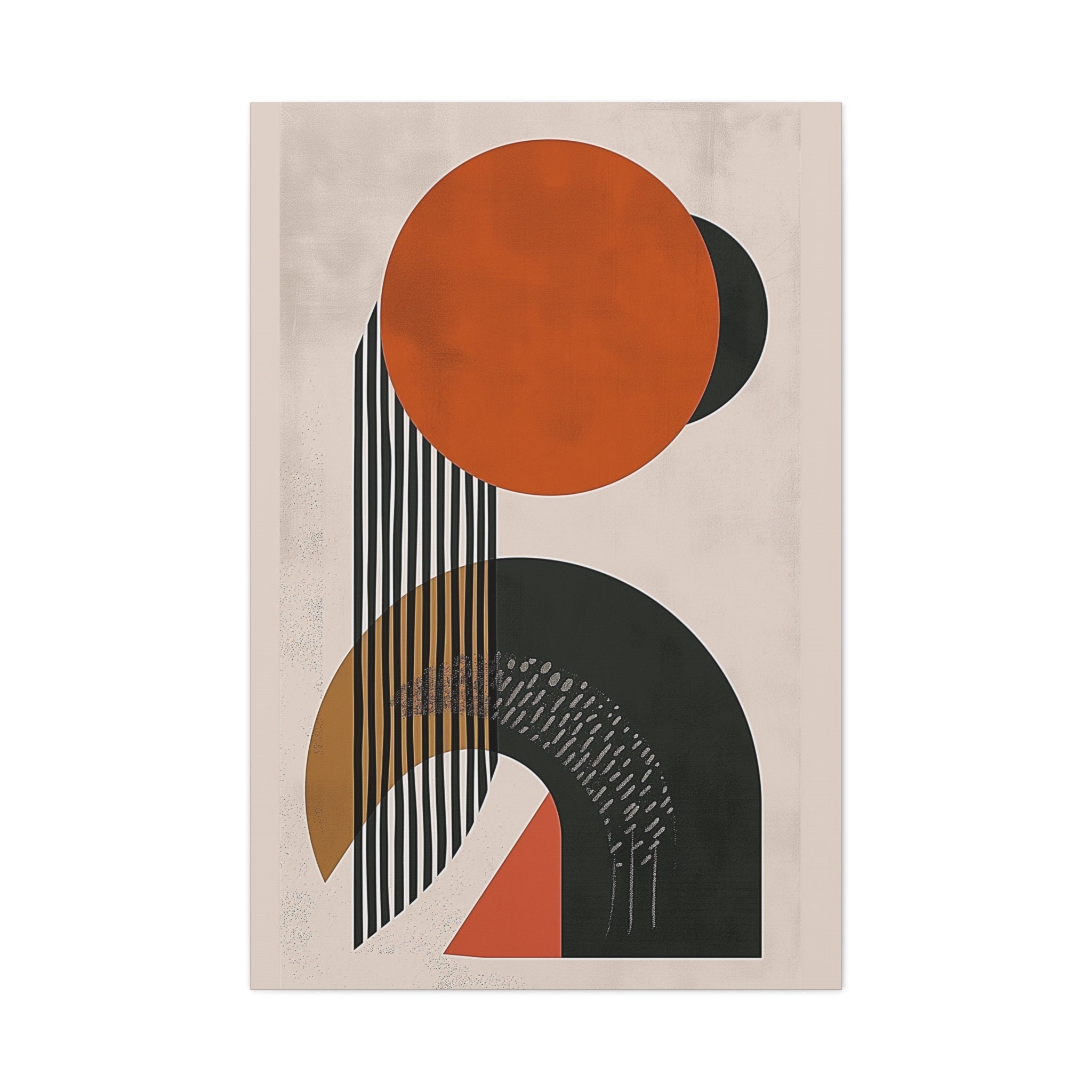 Abstract Shapes Mid-Century Modern Interactive Wall Art