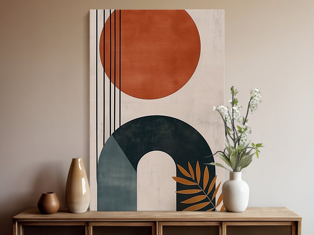 Abstract Shapes Illustrations Interactive Wall Art