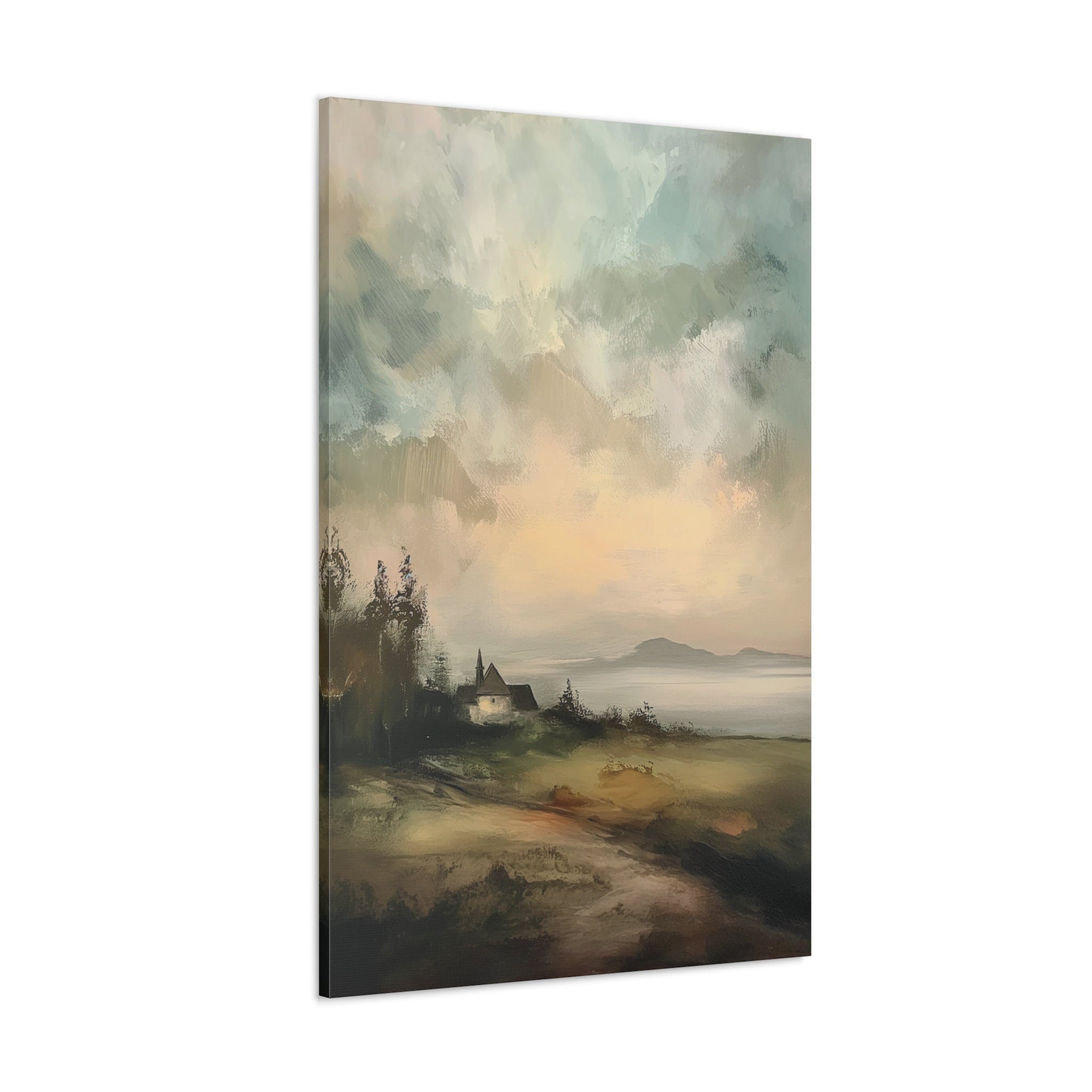 Vintage Moody Landscape Countryside Interactive Wall Art