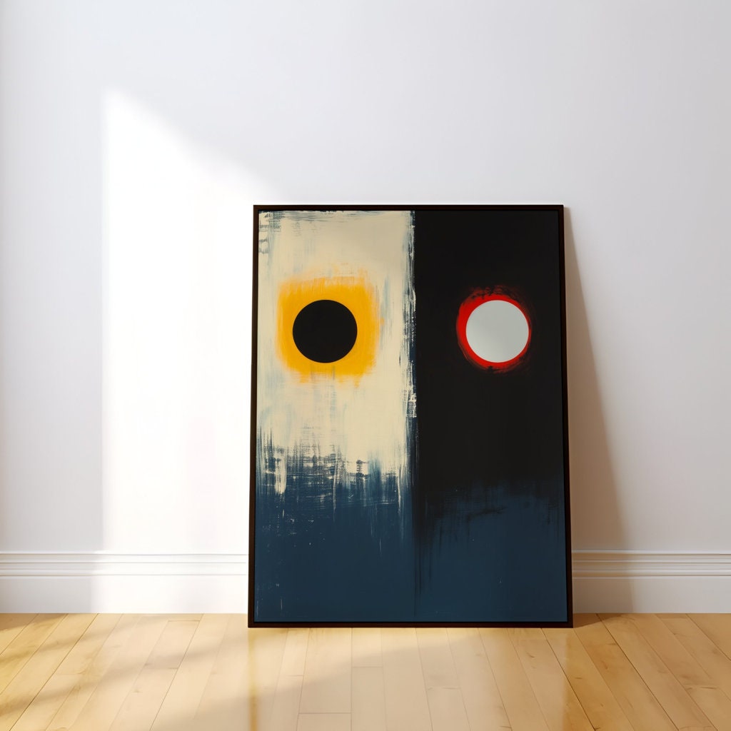 Minimalist Gaze and Shadows Interactive Wall Art