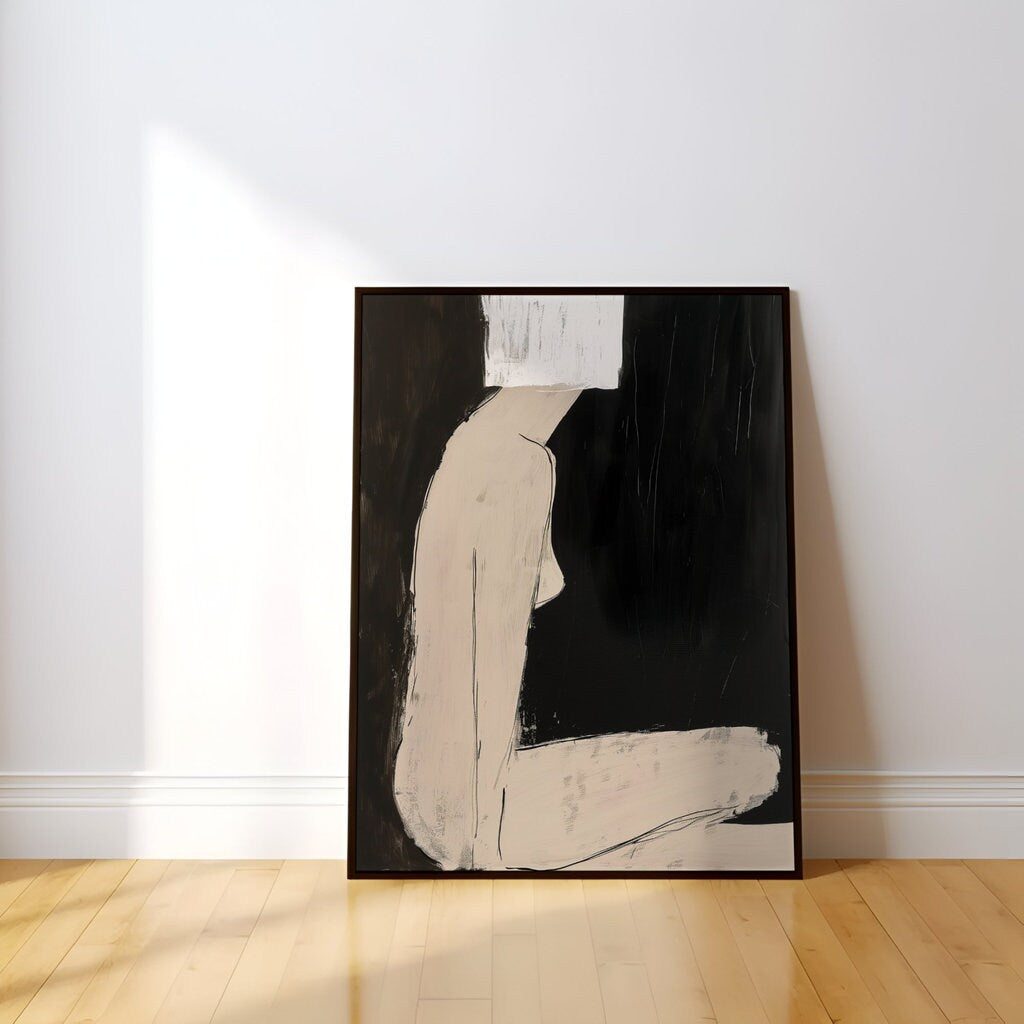 Nude Women Minimalist Modern Elegant Figure Interactive Wall Art