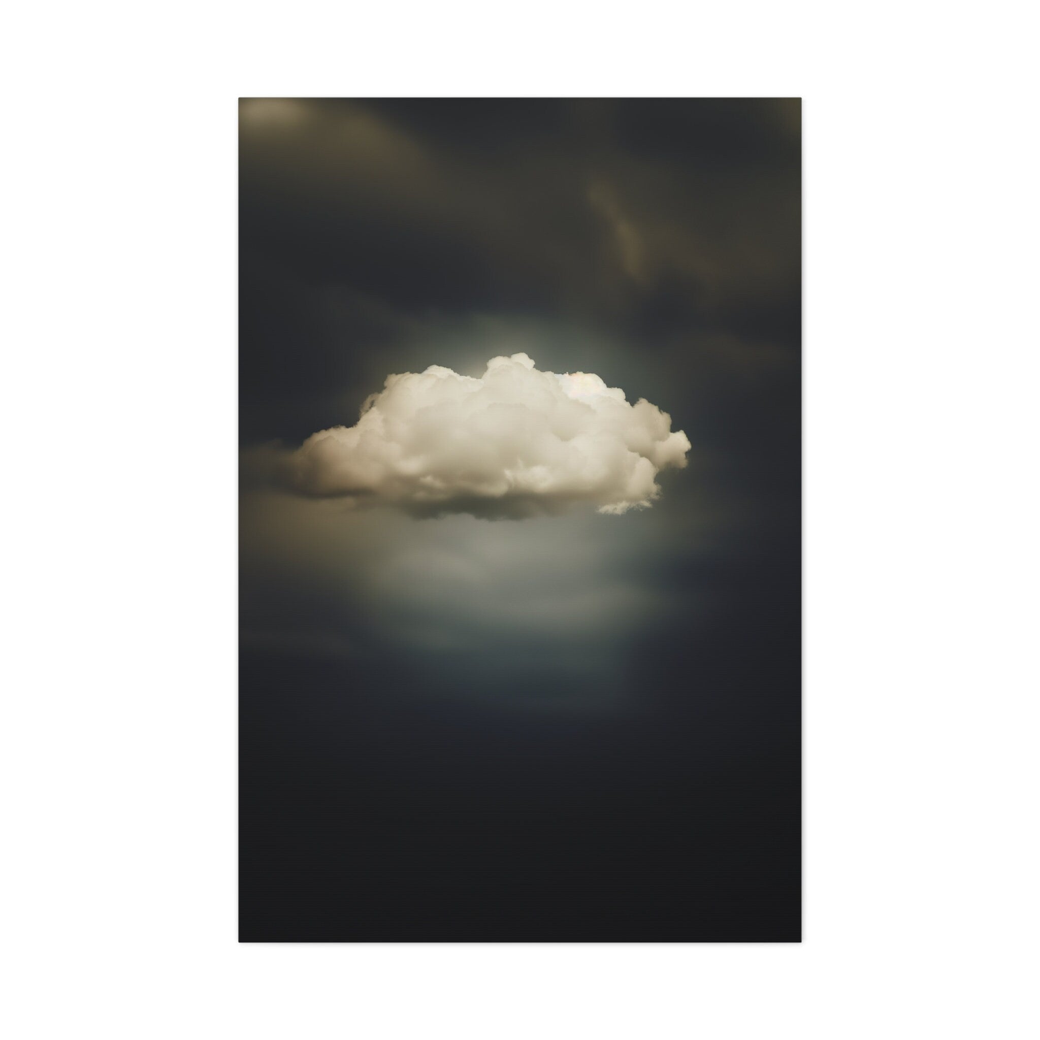 The Contemplative Sky: Vintage Moody Clouds Art | Serene & Minimalist Wall Decor