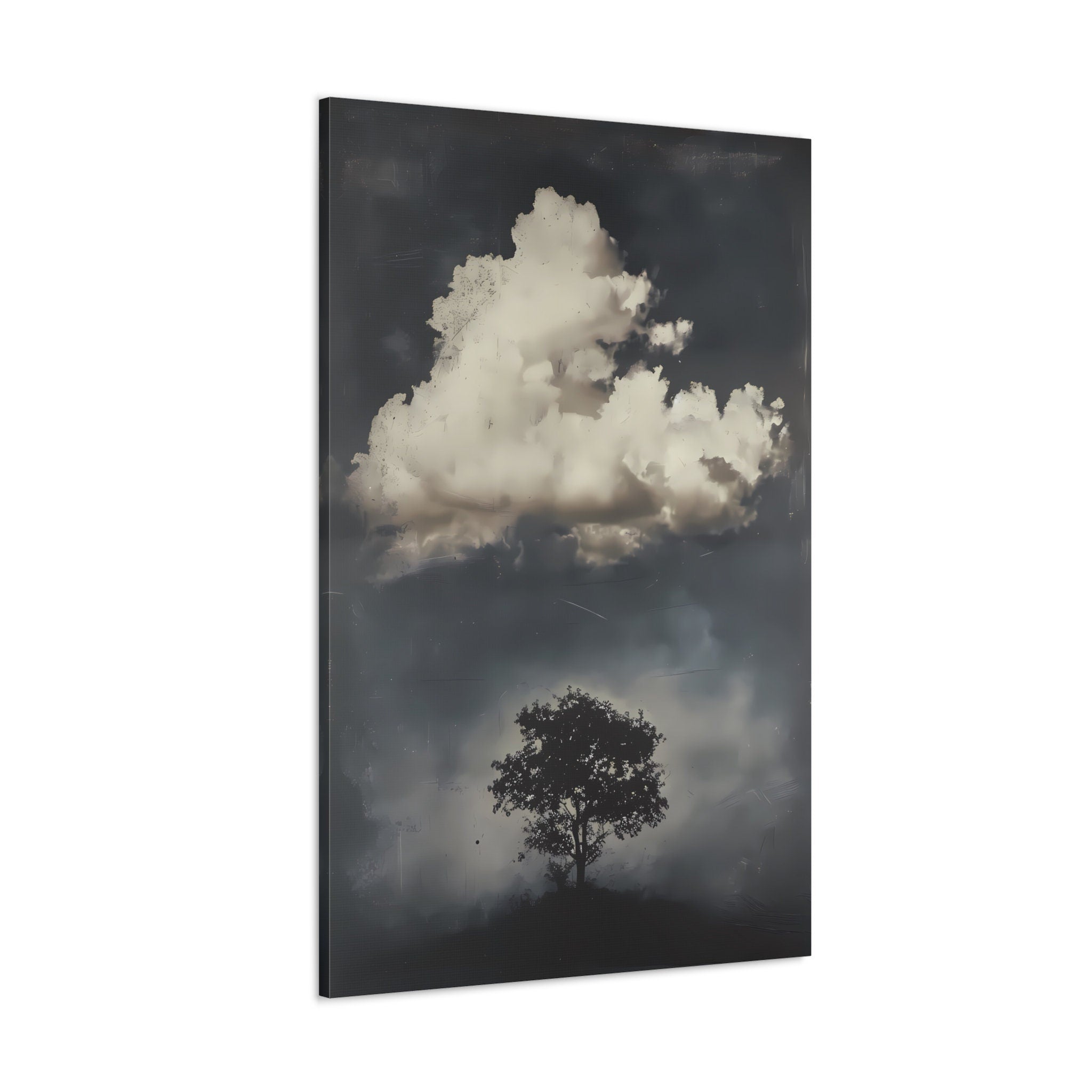 Vintage Moody Clouds Interactive Wall Art