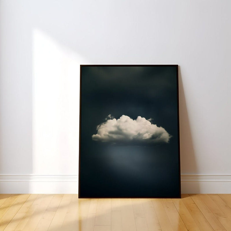 Vintage Moody Clouds Art – Minimalist Wall Decor | Serene Cloudscape Print