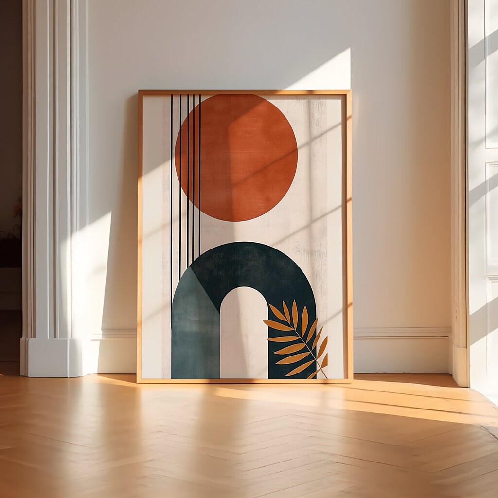 Abstract Shapes Illustrations Interactive Wall Art