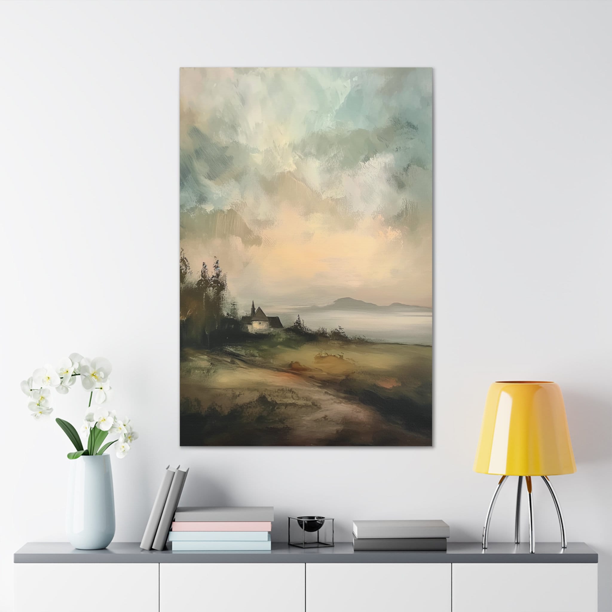 Vintage Moody Landscape Countryside Interactive Wall Art