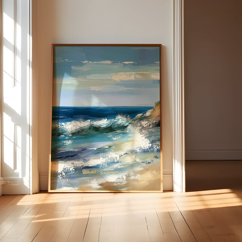 The Atlantic Soul: Modern East Coast Ocean View | Serene & Calming Seascape Art