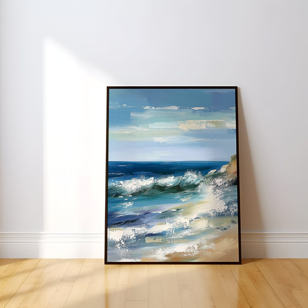 The Atlantic Soul: Modern East Coast Ocean View | Serene & Calming Seascape Art