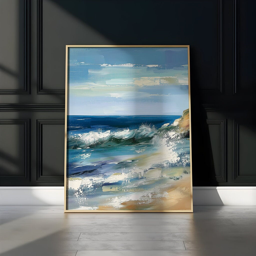 The Atlantic Soul: Modern East Coast Ocean View | Serene & Calming Seascape Art