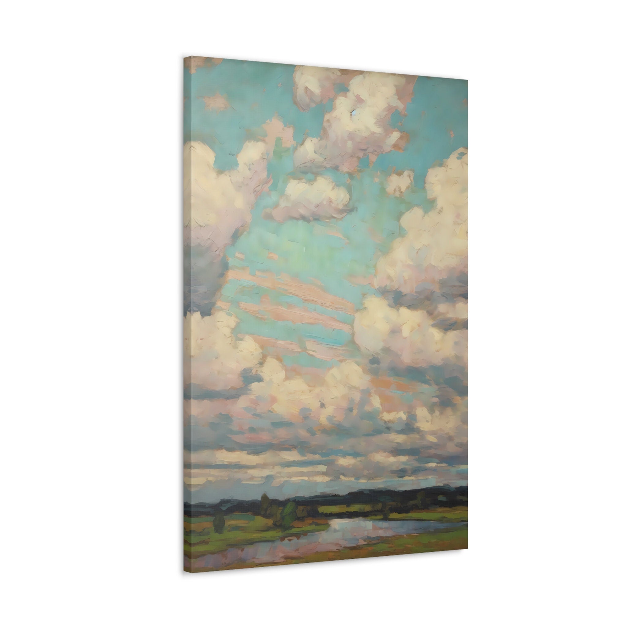 Impressionist Colorful Clouds Minimalist Art Interactive Wall Art